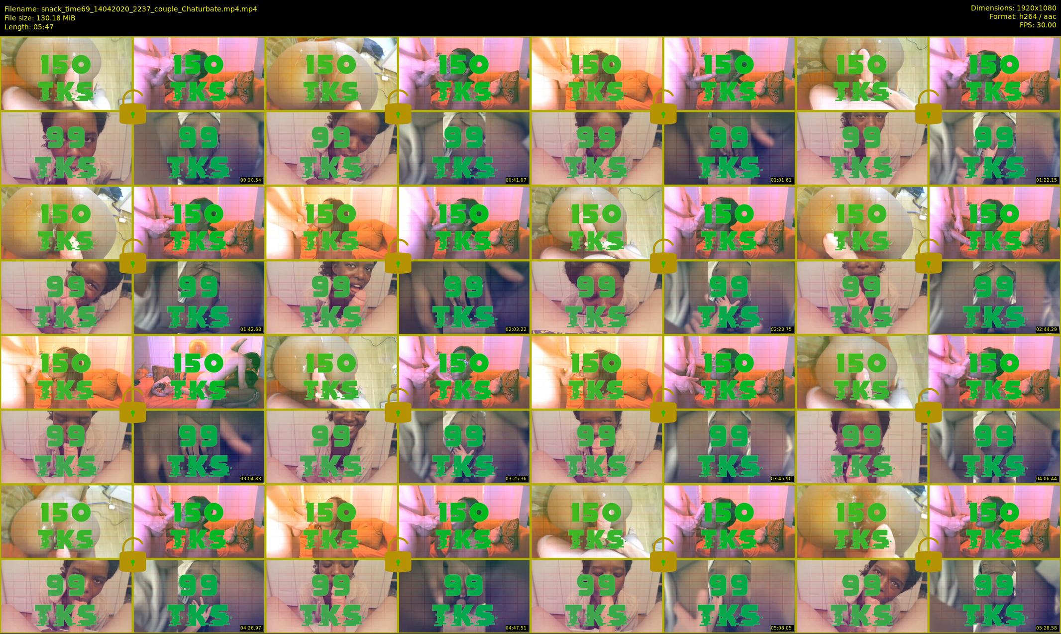 snack_time69 — 6 minute Chaturbate couple cam show recording, 1080p, Apr 14, 2020