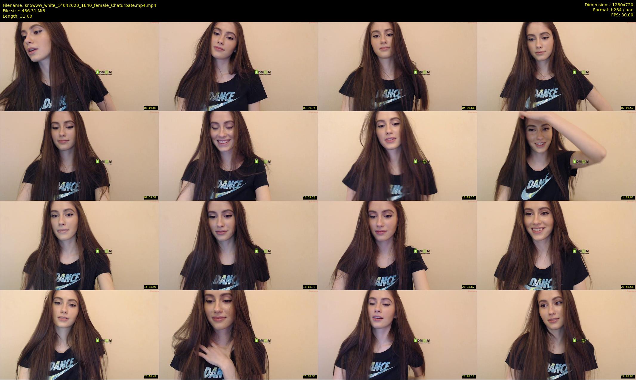 snowww_white — 31 minute Chaturbate female cam show recording, 720p, Apr 14, 2020