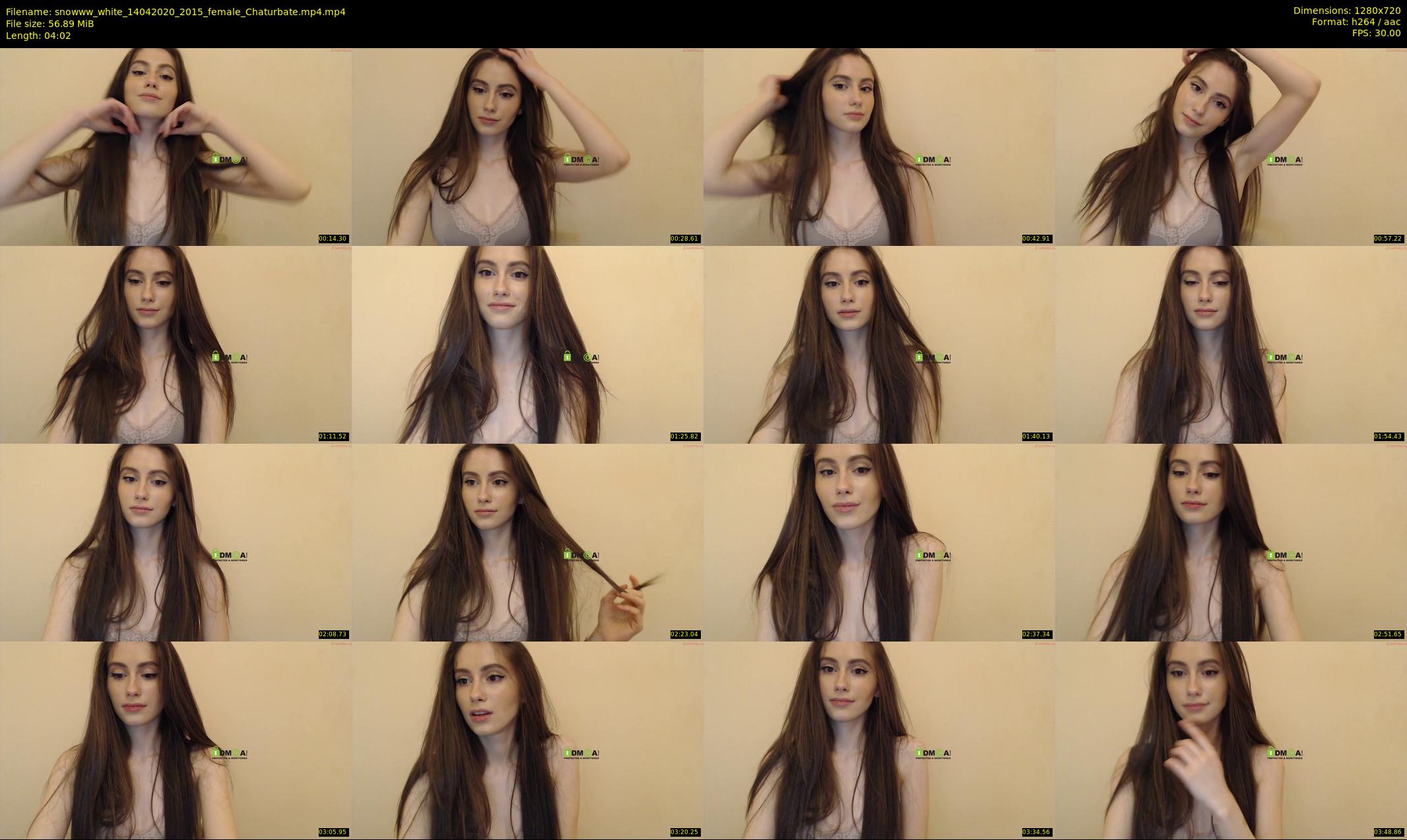 snowww_white — 5 minute Chaturbate female cam show recording, 720p, Apr 14, 2020