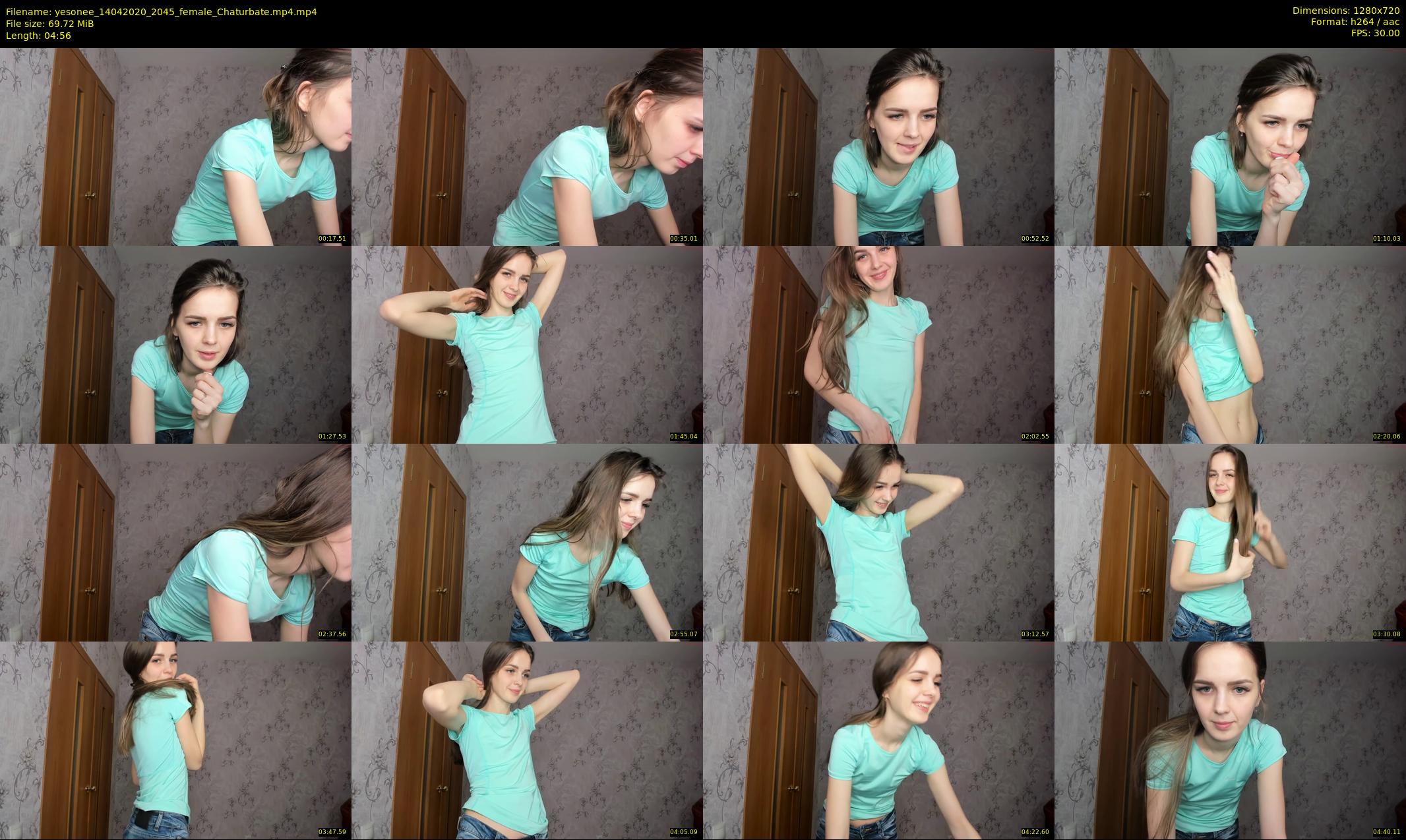 yesonee — 5 minute Chaturbate female cam show recording, 720p, Apr 14, 2020