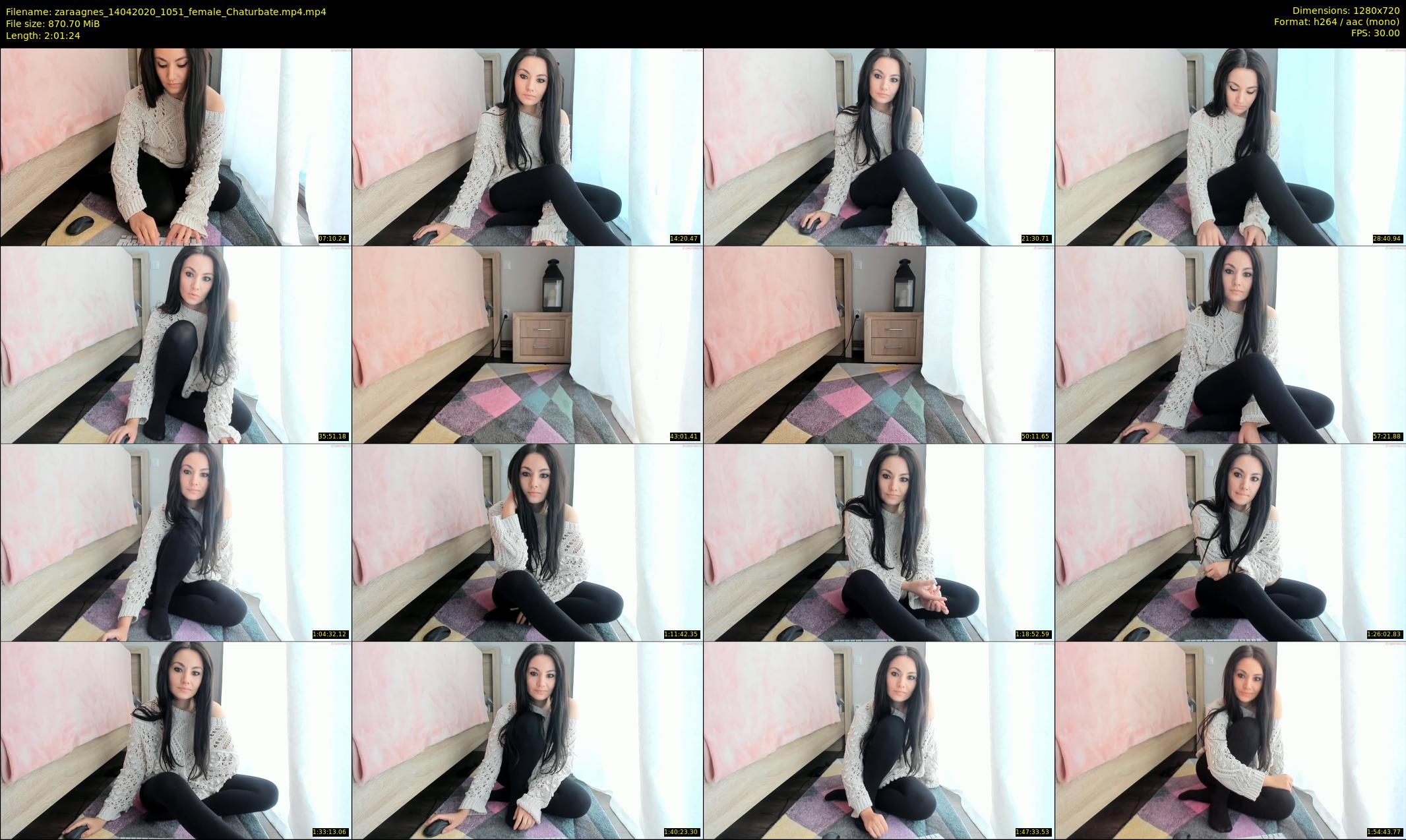 zaraagnes — 122 minute Chaturbate female cam show recording, 720p, Apr 14, 2020