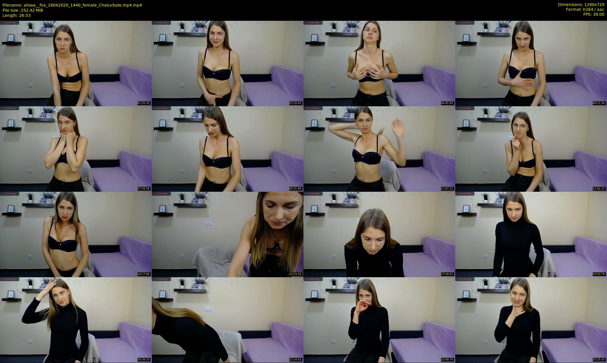 alisaa__fox — 27 minute Chaturbate female cam show recording, 720p, Apr 16, 2020