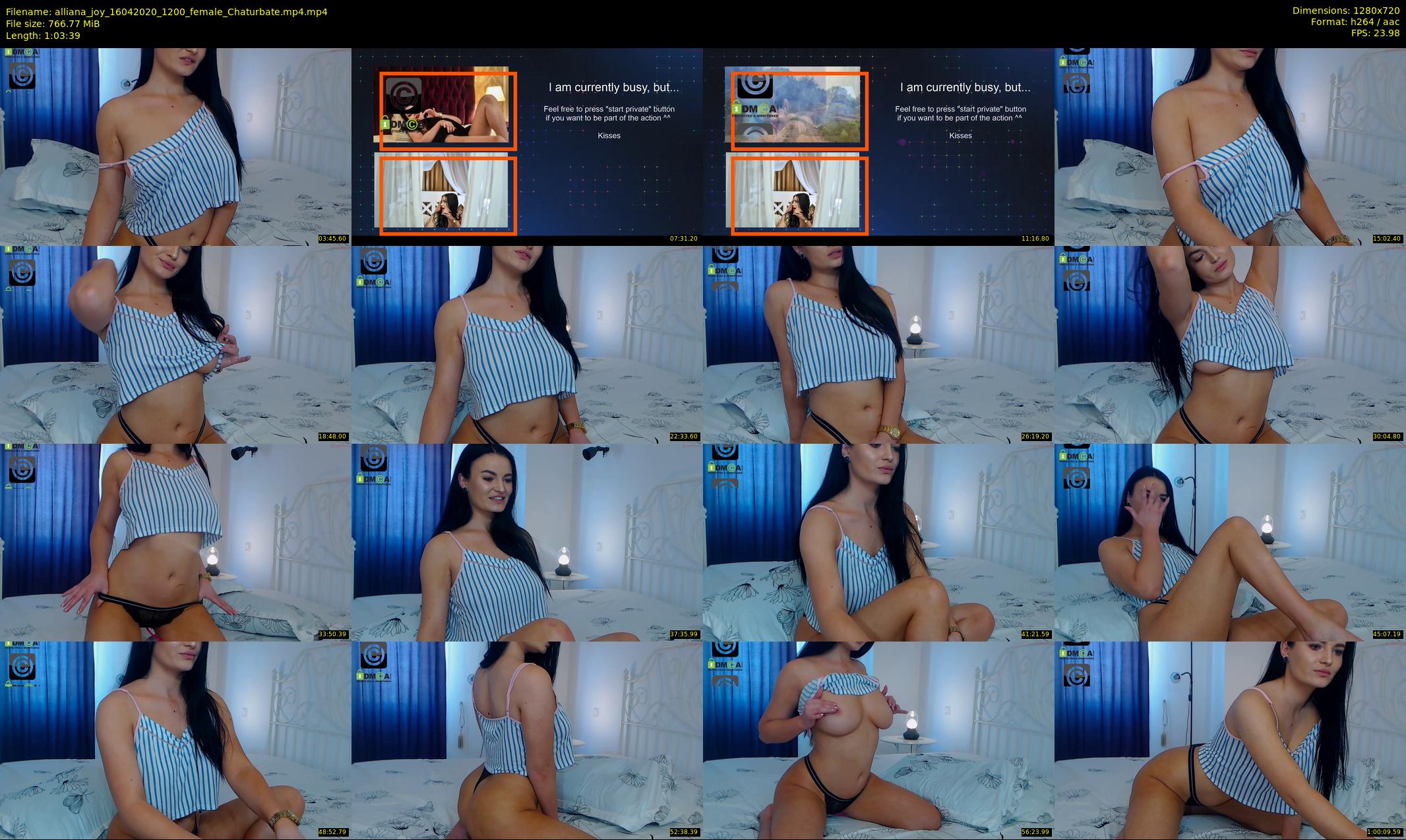 alliana_joy — 64 minute Chaturbate female cam show recording, 720p, Apr 16, 2020