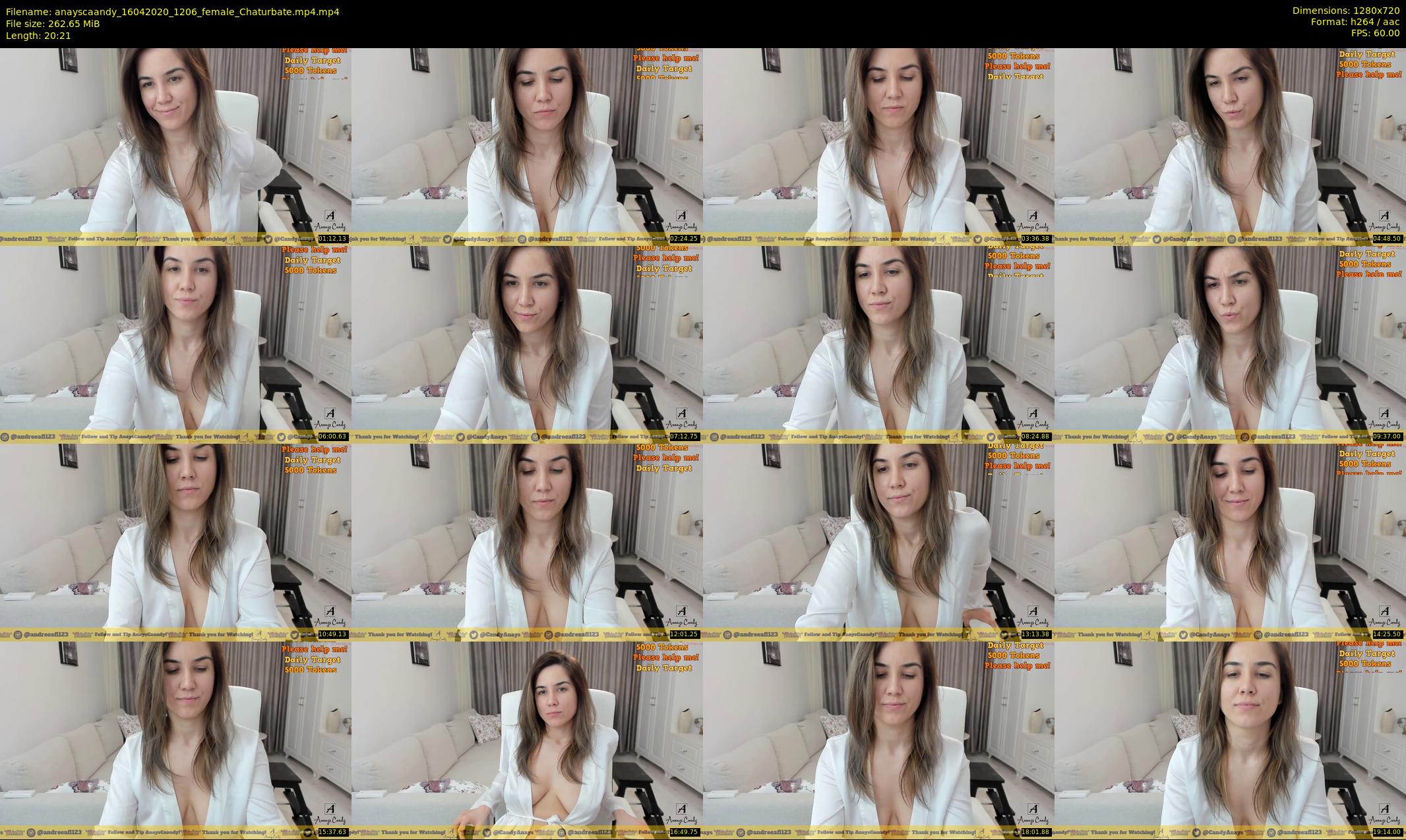 anayscaandy — 21 minute Chaturbate female cam show recording, 720p, Apr 16, 2020