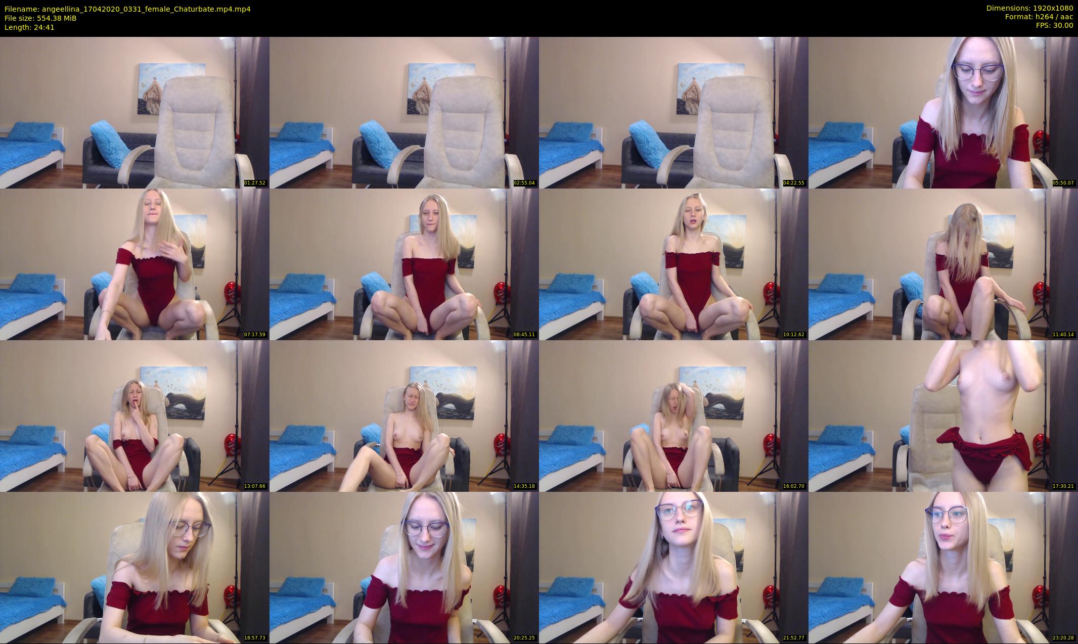angeellina — 25 minute Chaturbate female cam show recording, 1080p, Apr 17, 2020