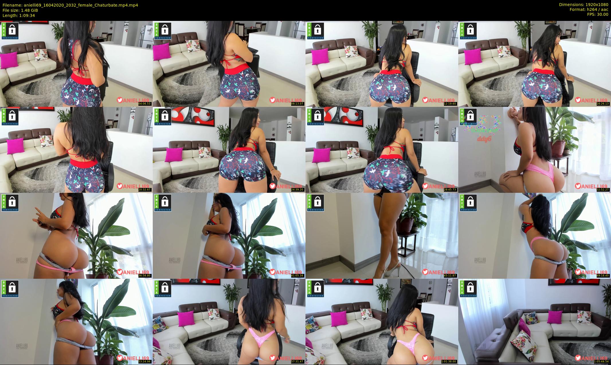 anielli69 — 70 minute Chaturbate female cam show recording, 1080p, Apr 16, 2020
