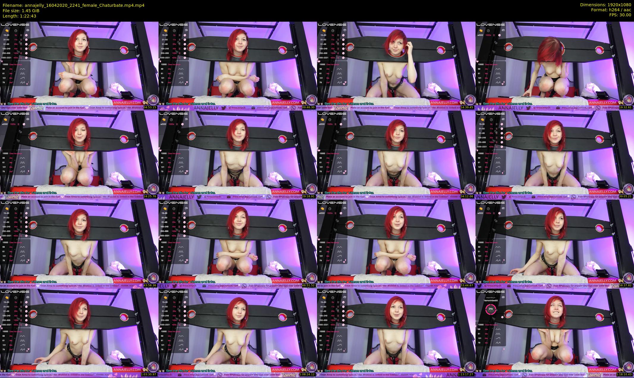 annajelly — 83 minute Chaturbate couple cam show recording, 1080p, Apr 16, 2020