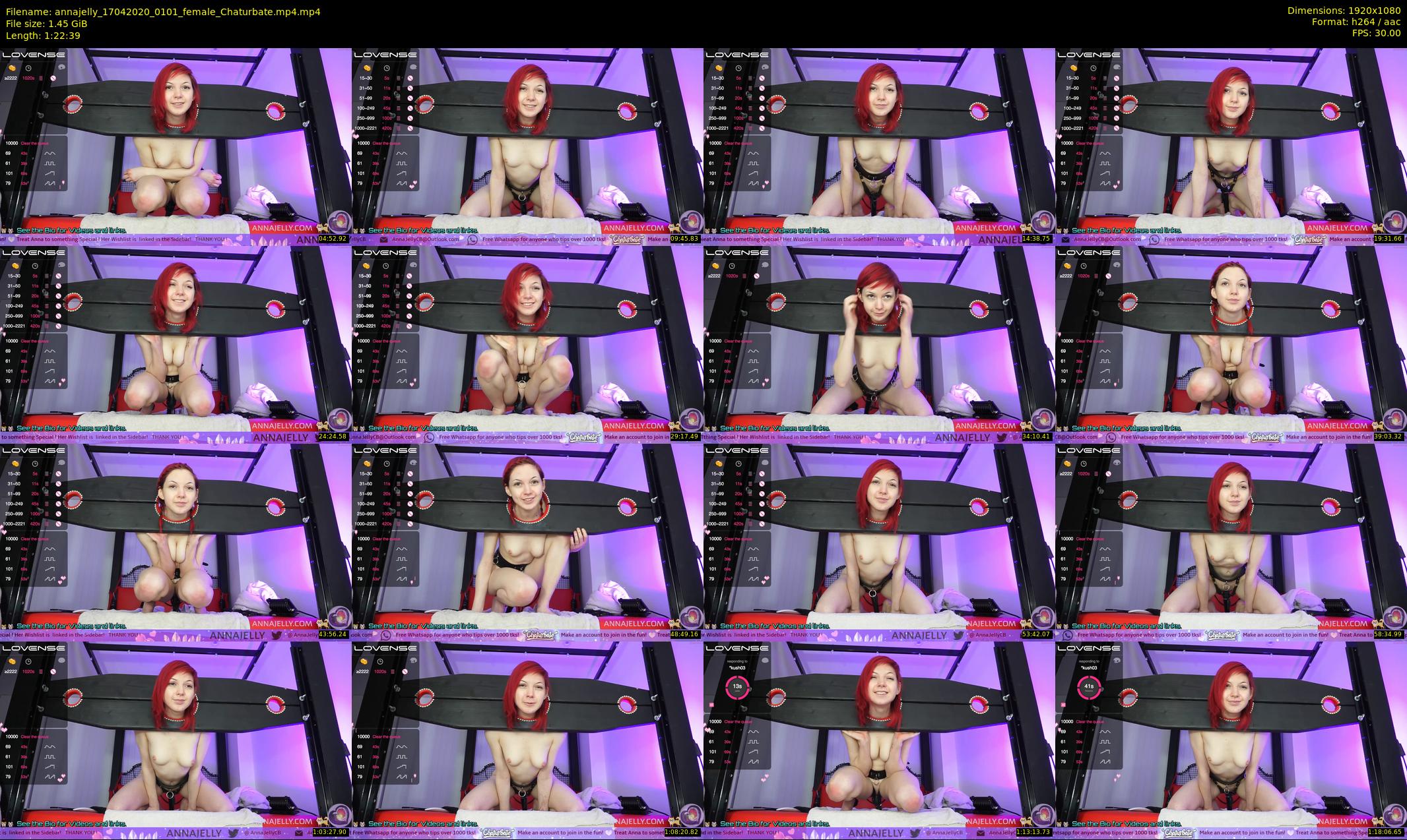 annajelly — 83 minute Chaturbate couple cam show recording, 1080p, Apr 17, 2020