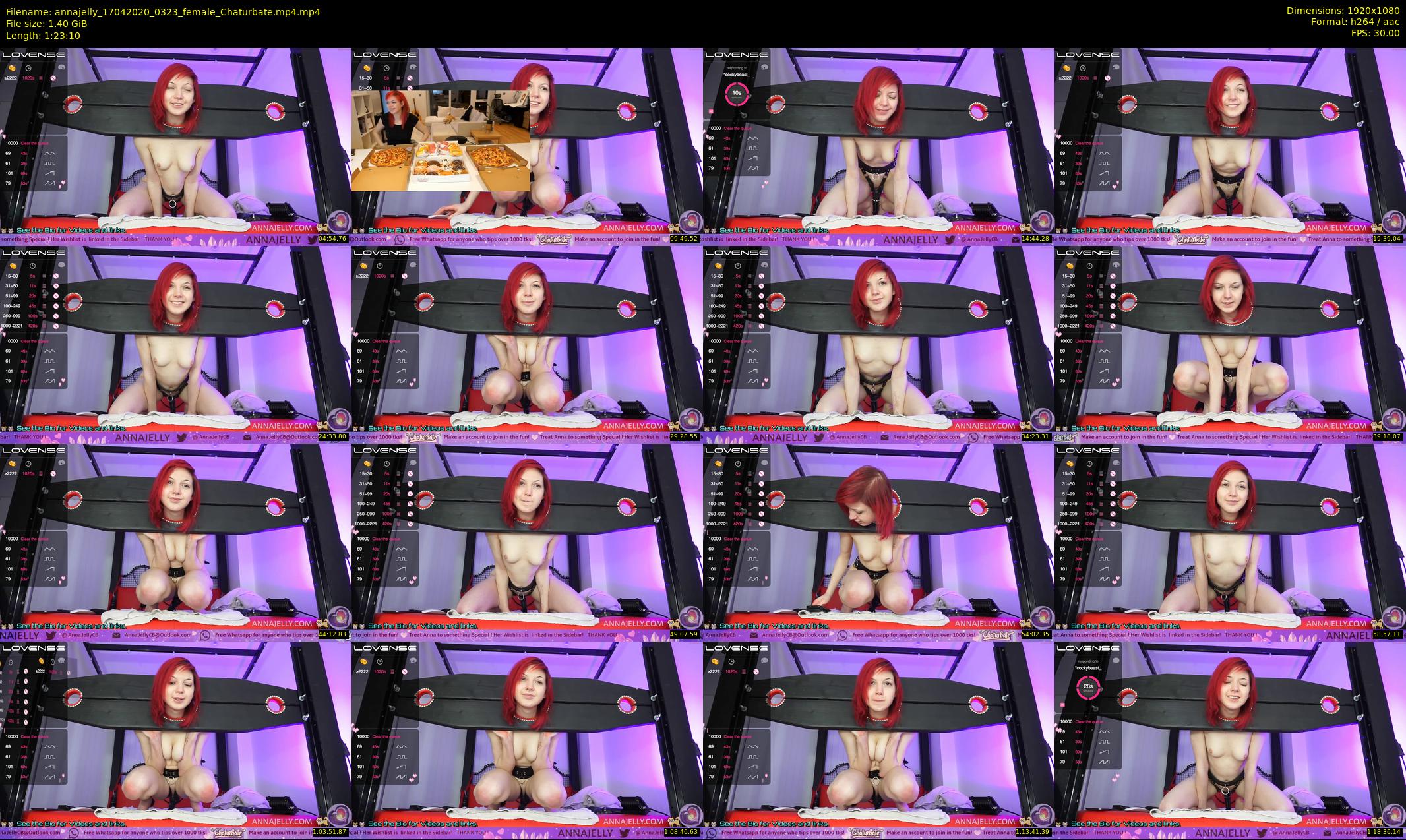 annajelly — 84 minute Chaturbate couple cam show recording, 1080p, Apr 17, 2020