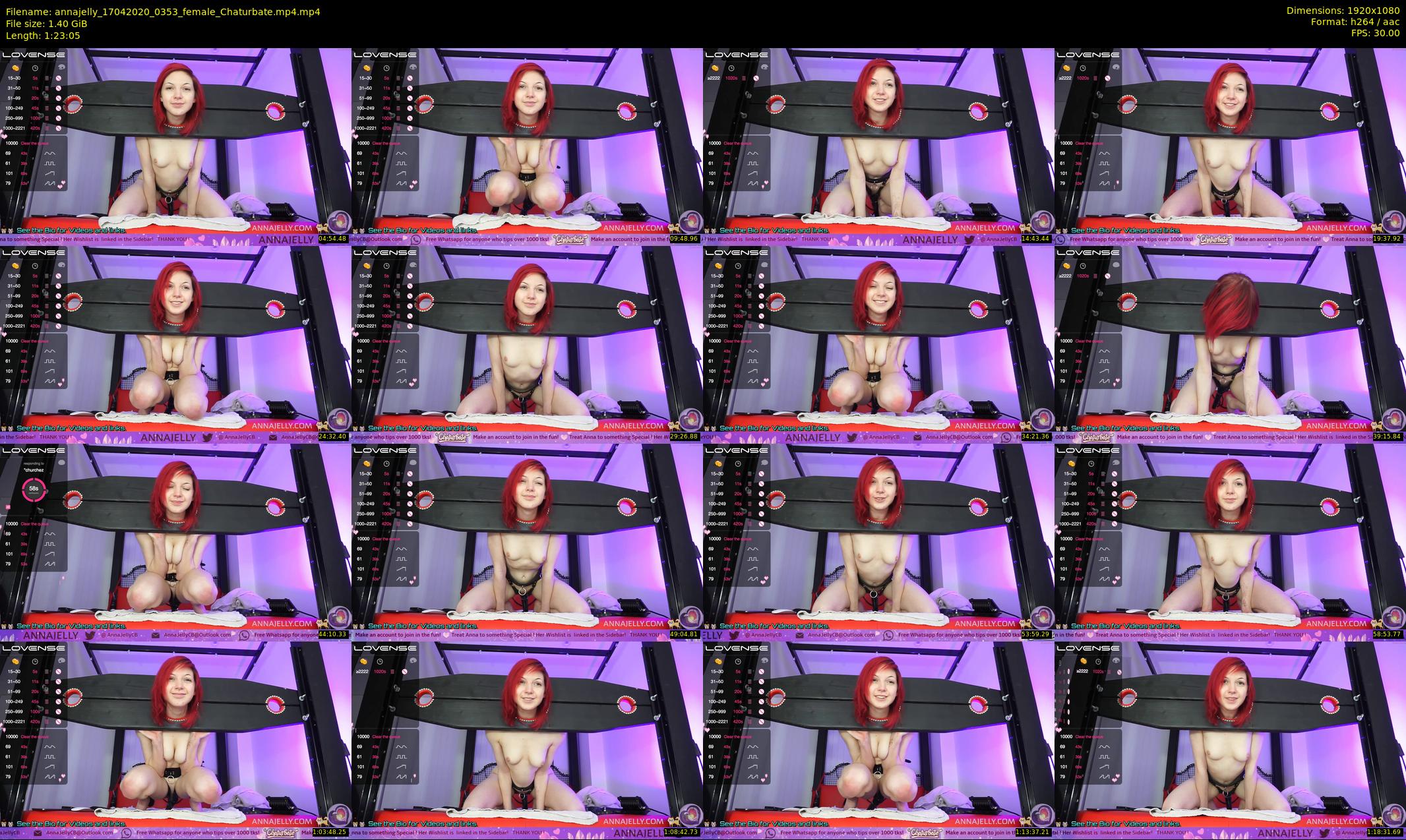 annajelly — 84 minute Chaturbate couple cam show recording, 1080p, Apr 17, 2020
