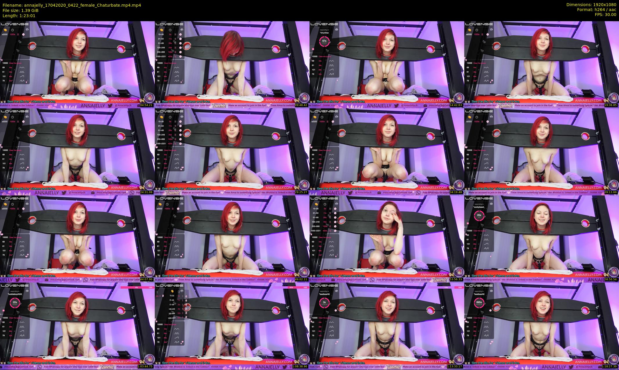 annajelly — 84 minute Chaturbate couple cam show recording, 1080p, Apr 17, 2020