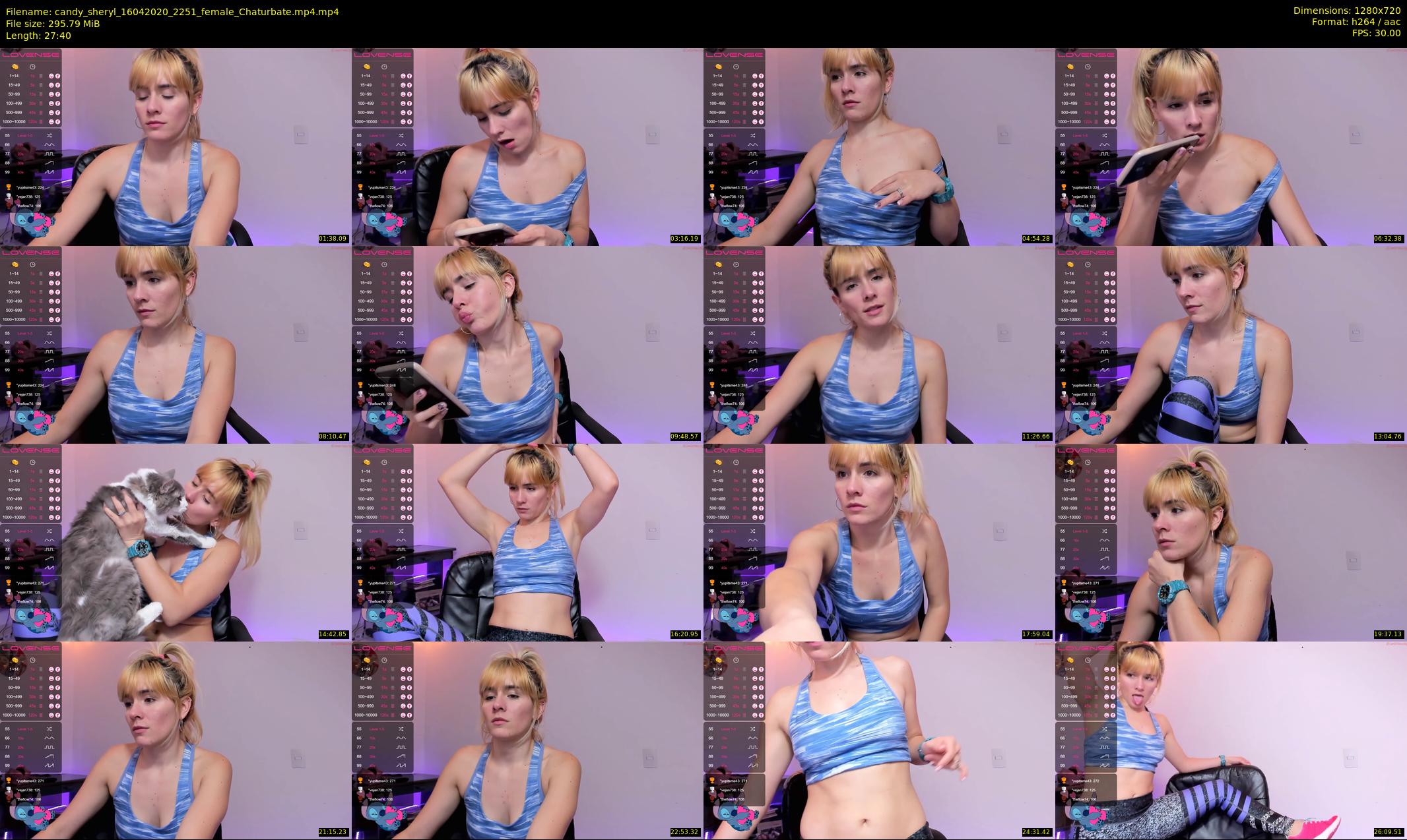 candy_sheryl — 28 minute Chaturbate female cam show recording, 720p, Apr 16, 2020