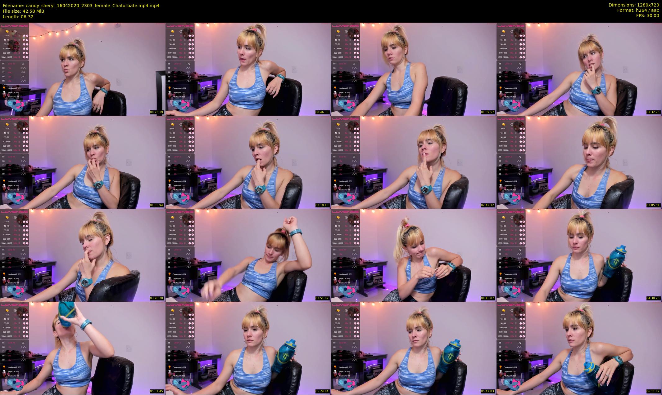 candy_sheryl — 7 minute Chaturbate female cam show recording, 720p, Apr 16, 2020