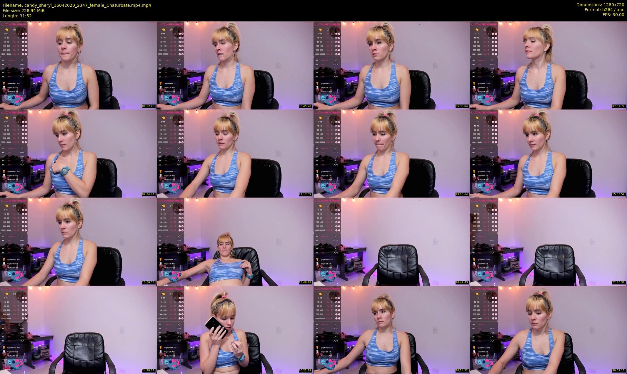 candy_sheryl — 32 minute Chaturbate female cam show recording, 720p, Apr 16, 2020
