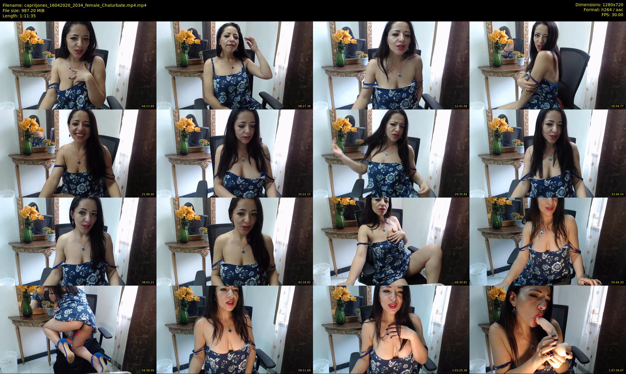 capriijones — 72 minute Chaturbate female cam show recording, 720p, Apr 16, 2020