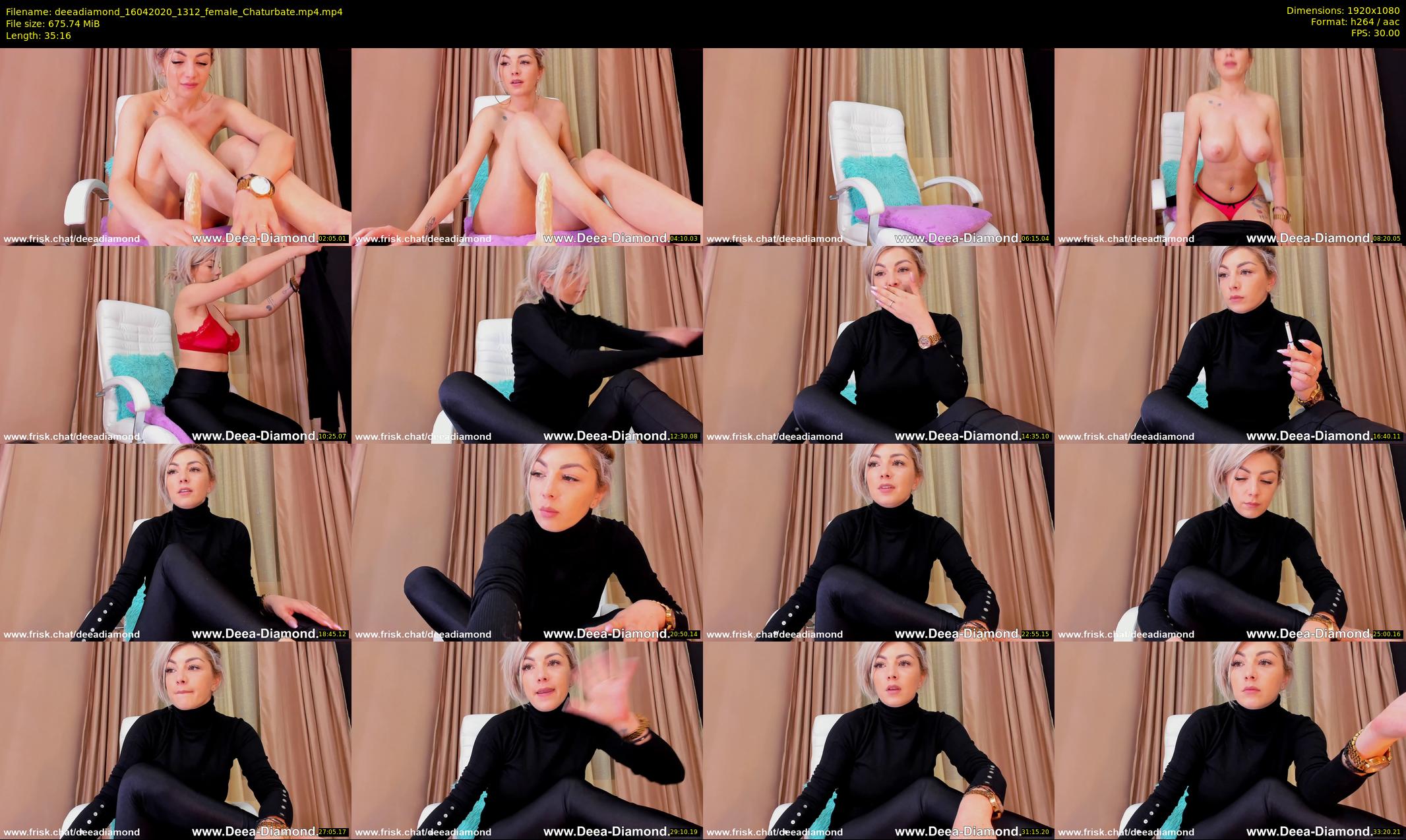 deeadiamond — 36 minute Chaturbate female cam show recording, 1080p, Apr 16, 2020