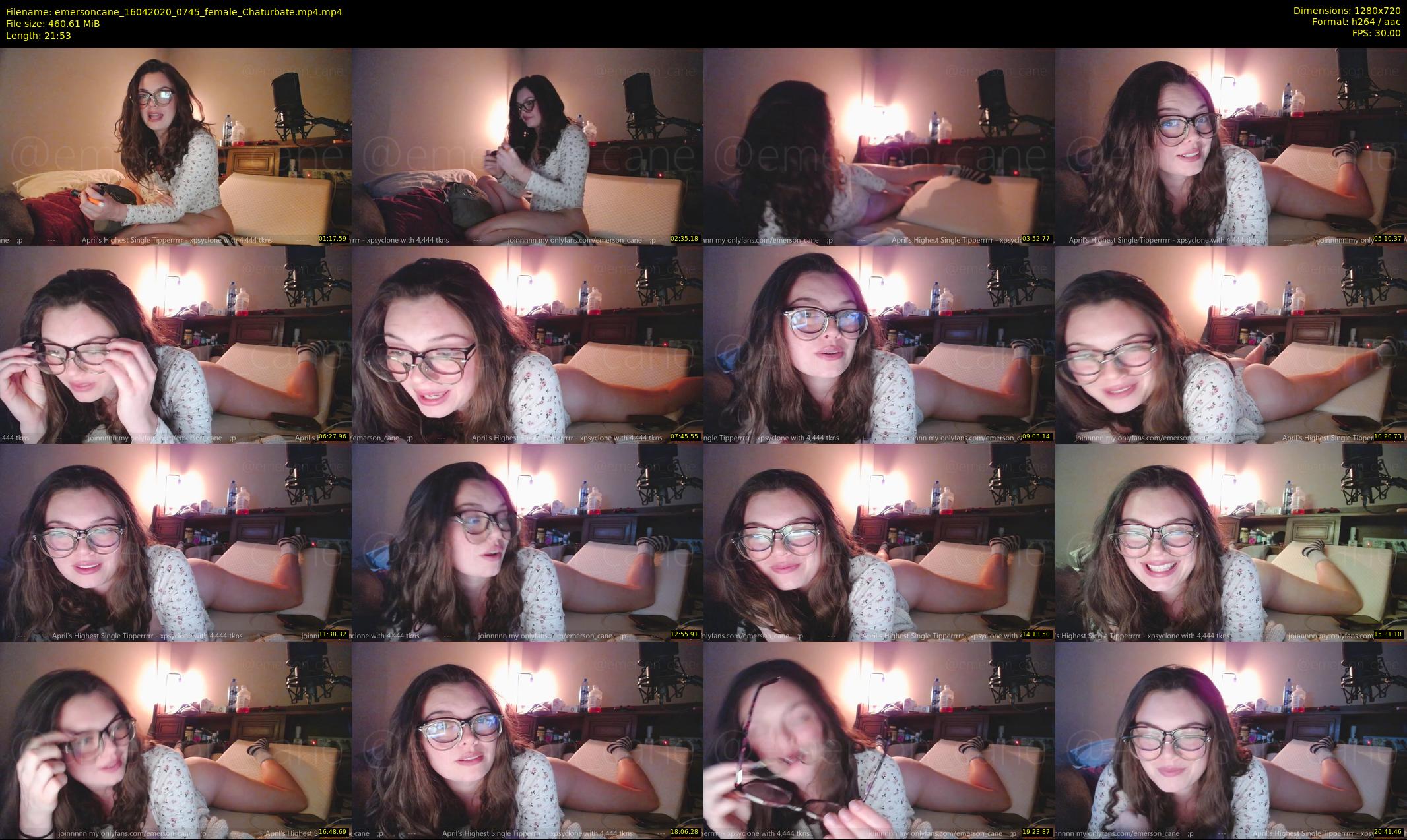emersoncane — 22 minute Chaturbate female cam show recording, 720p, Apr 16, 2020