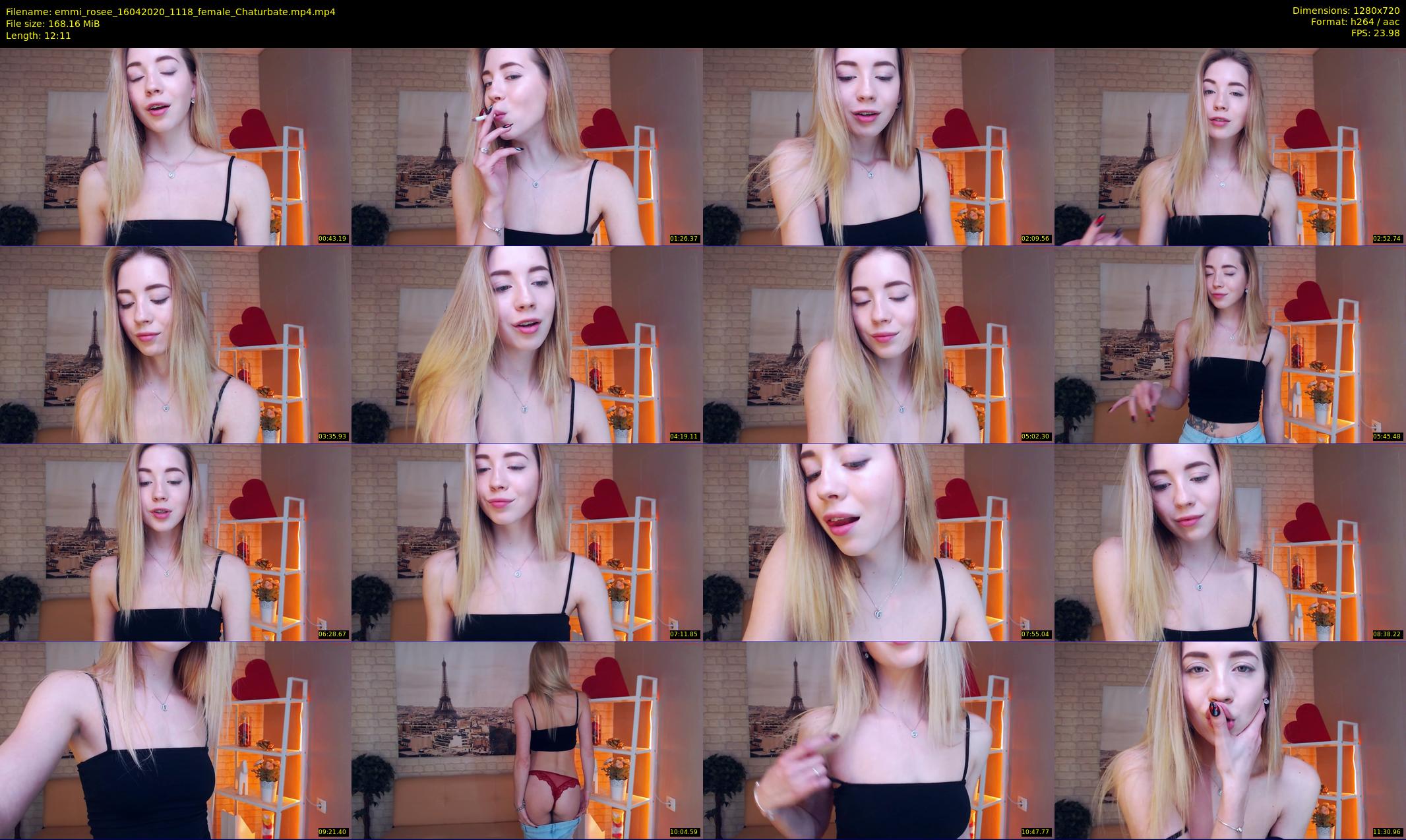 emmi_rosee — 13 minute Chaturbate female cam show recording, 720p, Apr 16, 2020