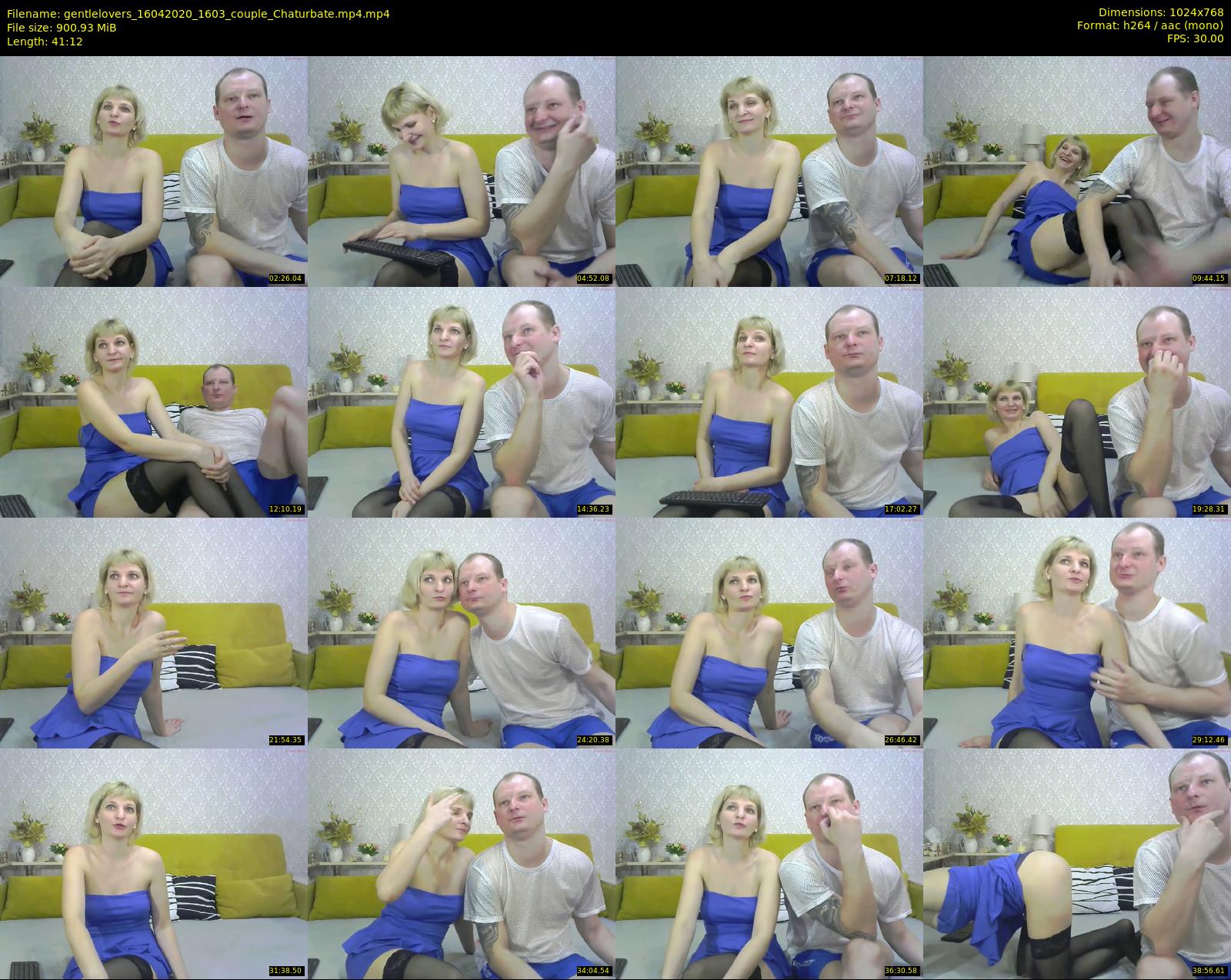 gentlelovers — 42 minute Chaturbate couple cam show recording, 720p, Apr 16, 2020
