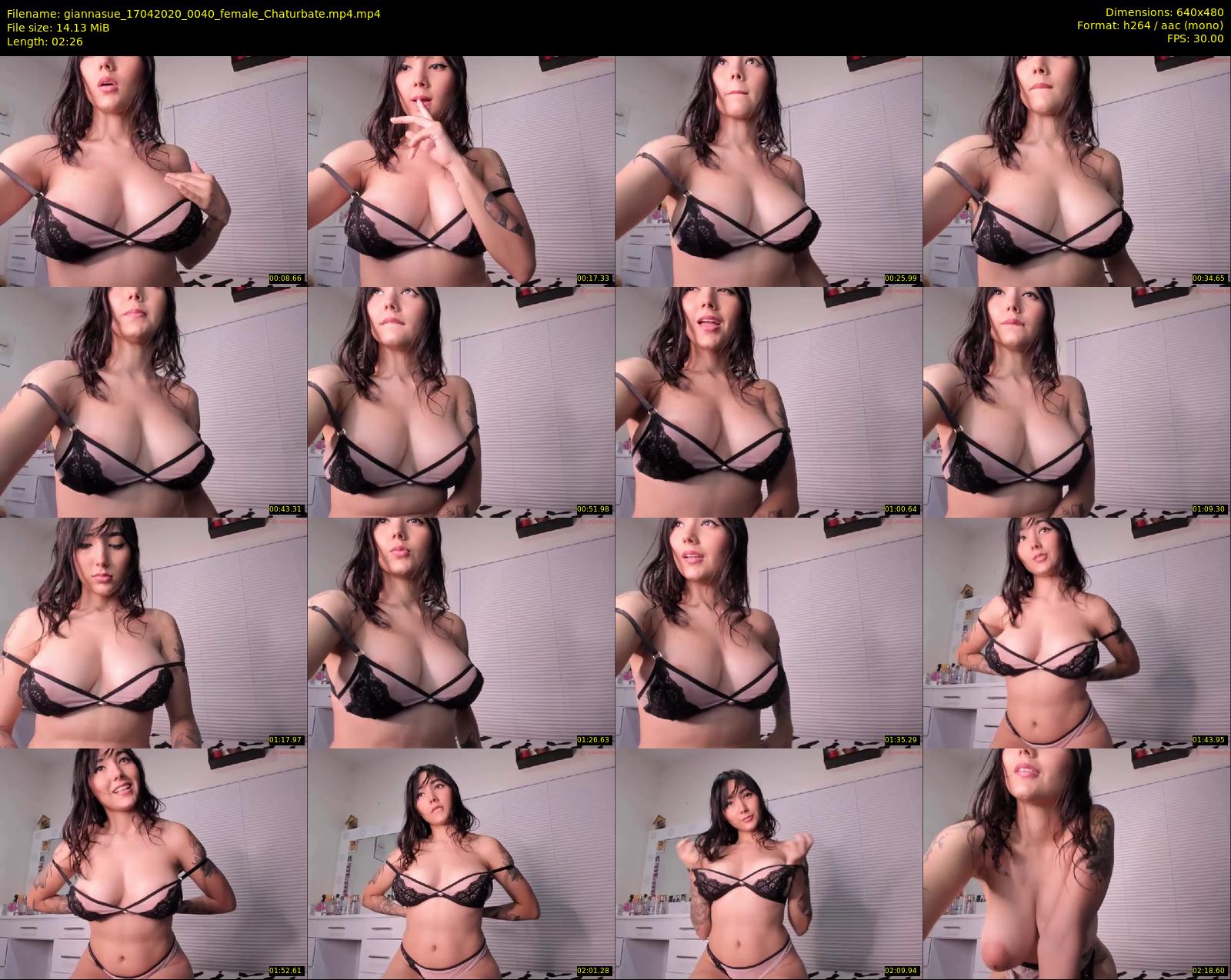 giannasue — 3 minute Chaturbate female cam show recording, 480p, Apr 17, 2020