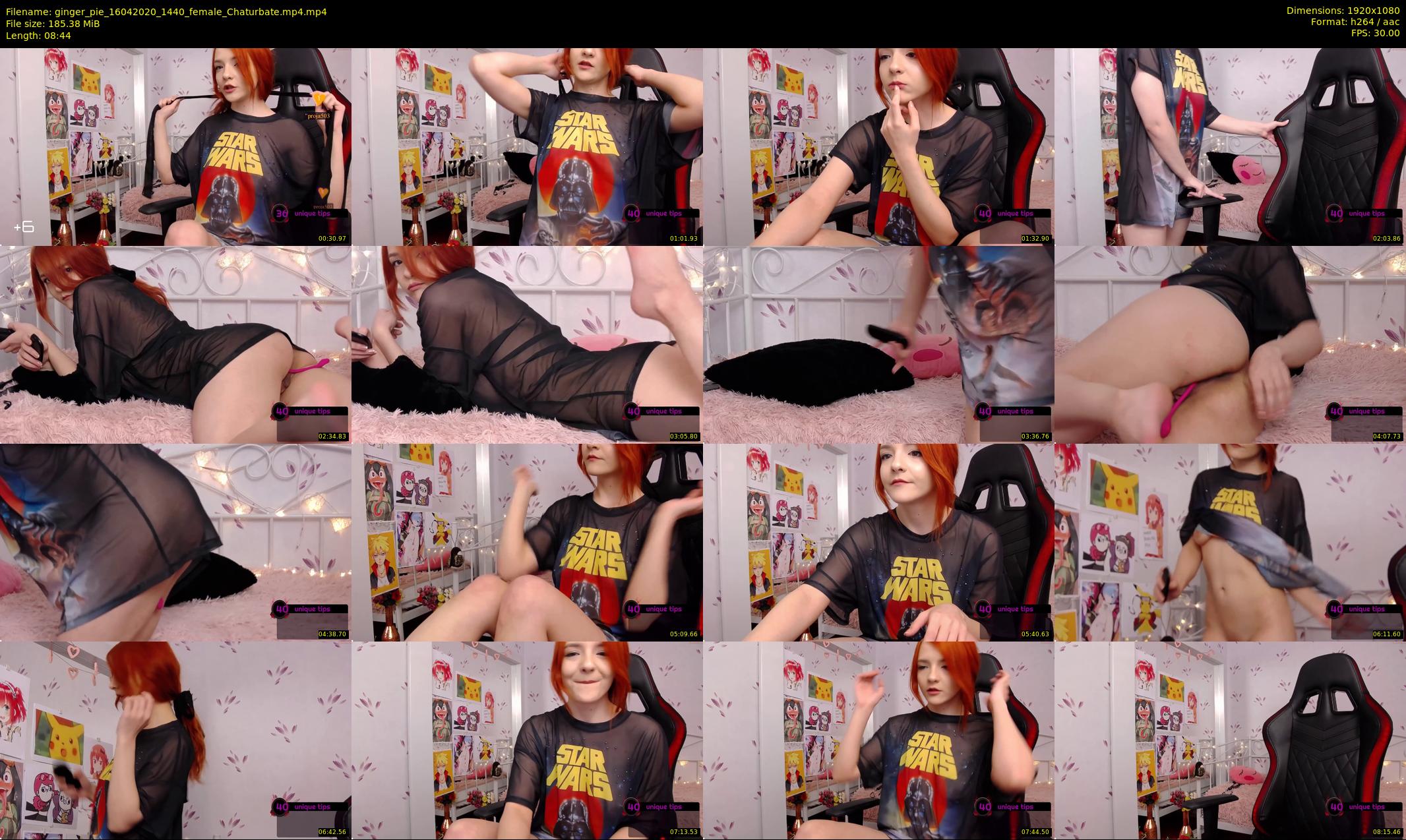 ginger_pie — 9 minute Chaturbate female cam show recording, 1080p, Apr 16, 2020
