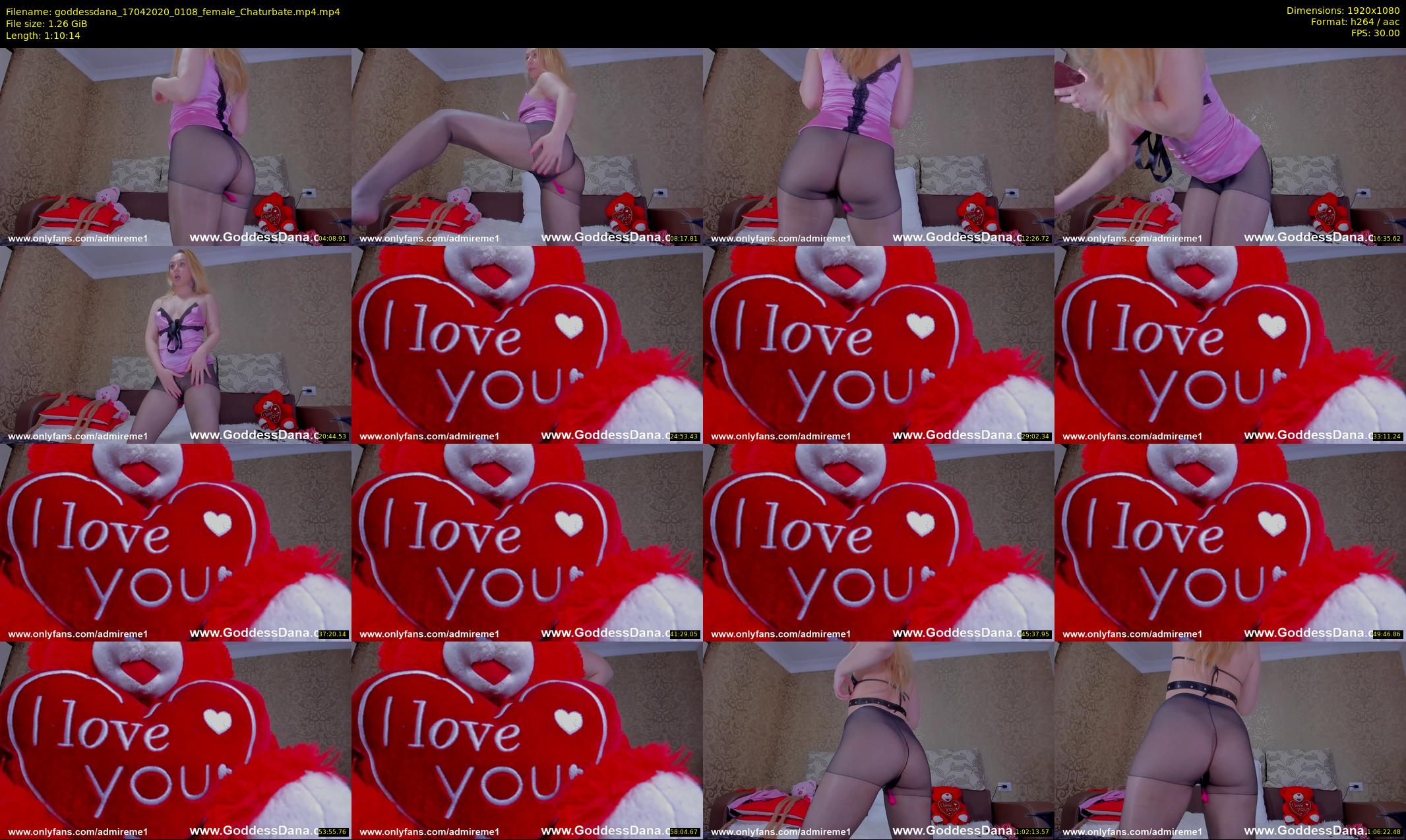 goddessdana — 71 minute Chaturbate female cam show recording, 1080p, Apr 17, 2020