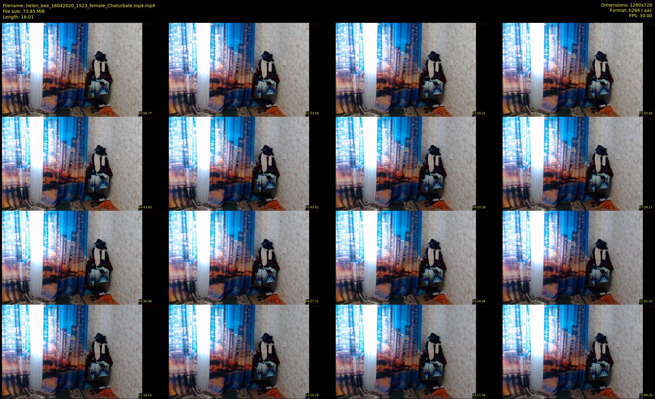 helen_bee — 17 minute Chaturbate female cam show recording, 720p, Apr 16, 2020