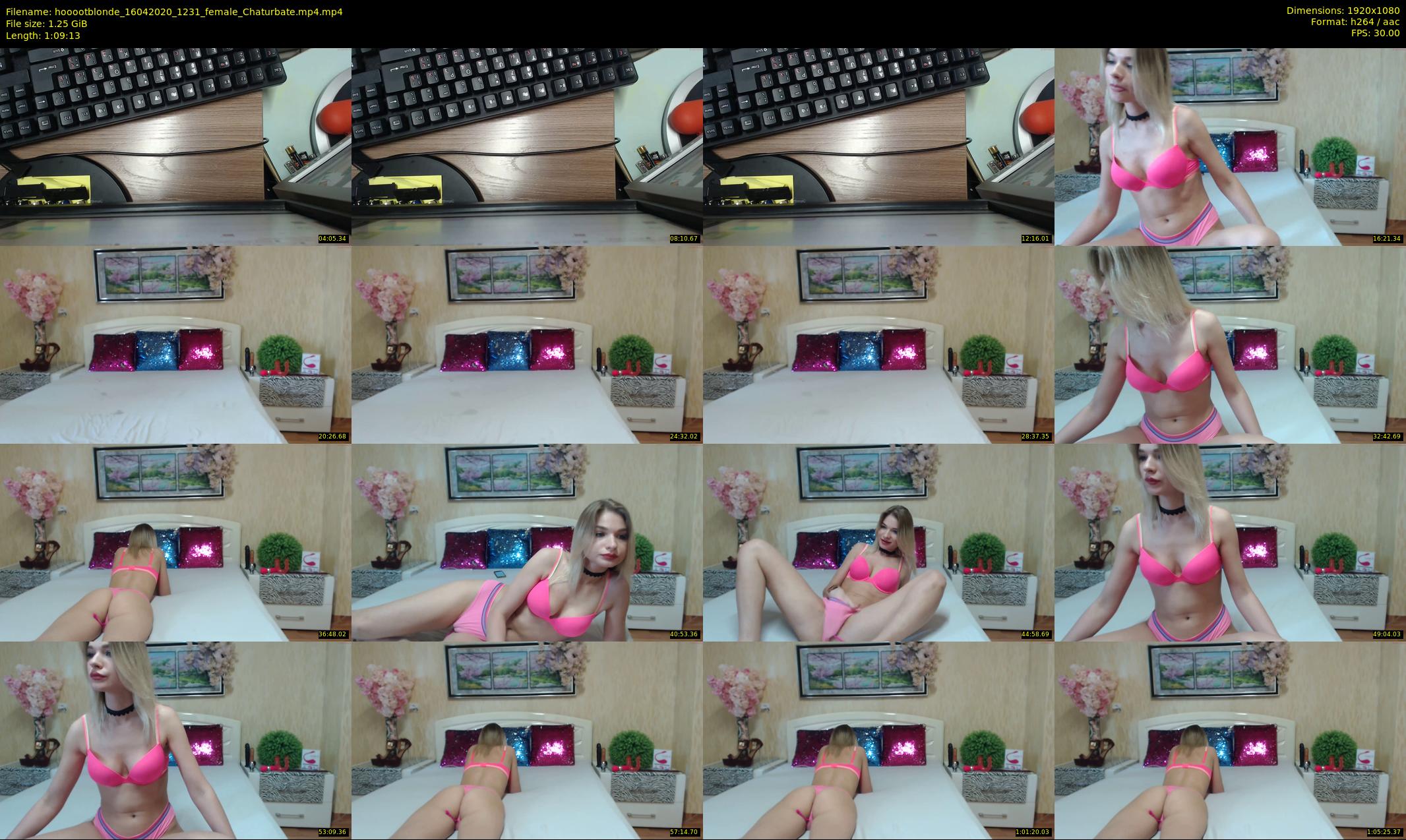hooootblonde — 70 minute Chaturbate female cam show recording, 1080p, Apr 16, 2020