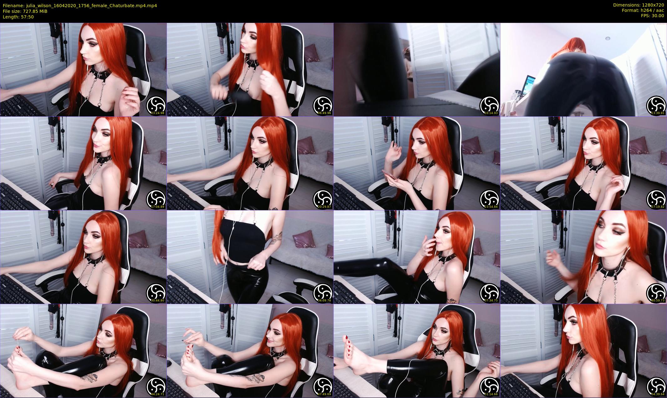 julia_wilson — 58 minute Chaturbate female cam show recording, 720p, Apr 16, 2020