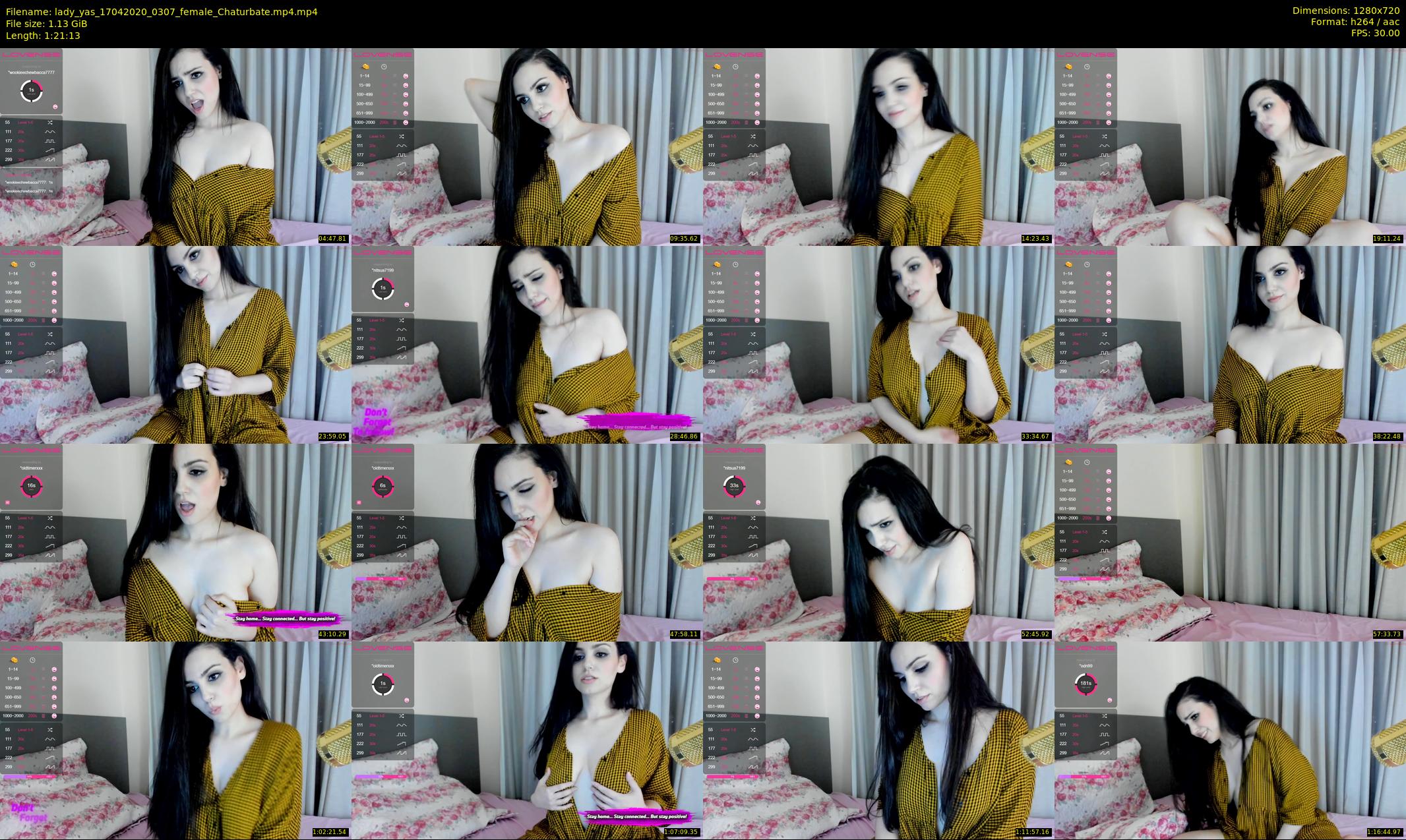 lady_yas — 82 minute Chaturbate female cam show recording, 720p, Apr 17, 2020