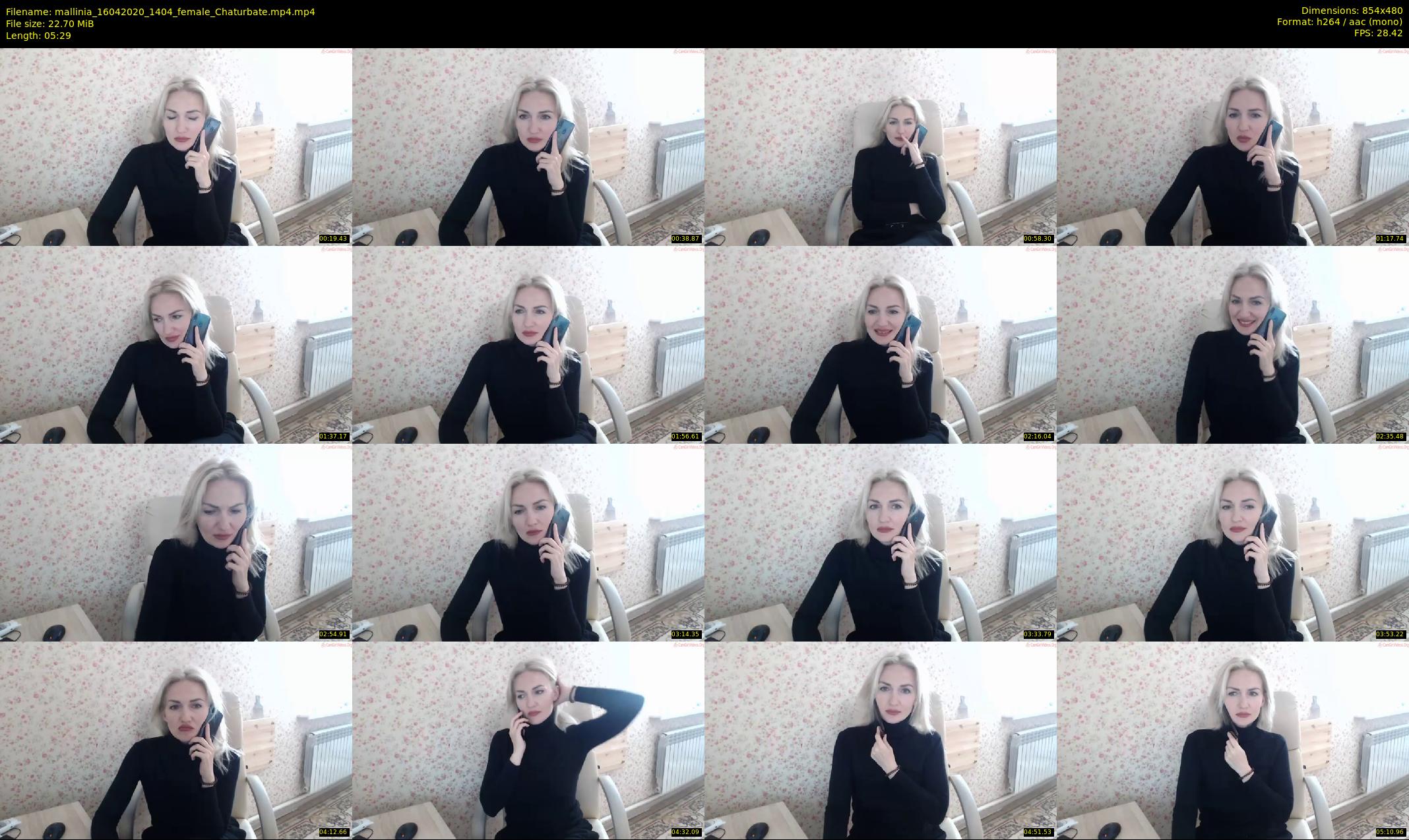 mallinia — 6 minute Chaturbate female cam show recording, 480p, Apr 16, 2020