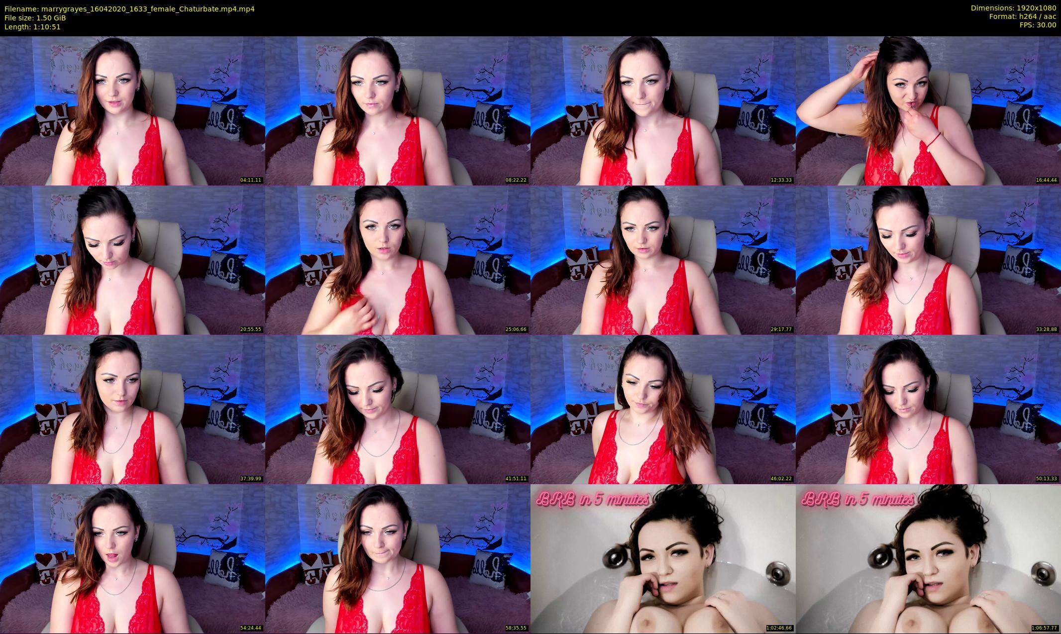 marrygrayes — 71 minute Chaturbate female cam show recording, 1080p, Apr 16, 2020