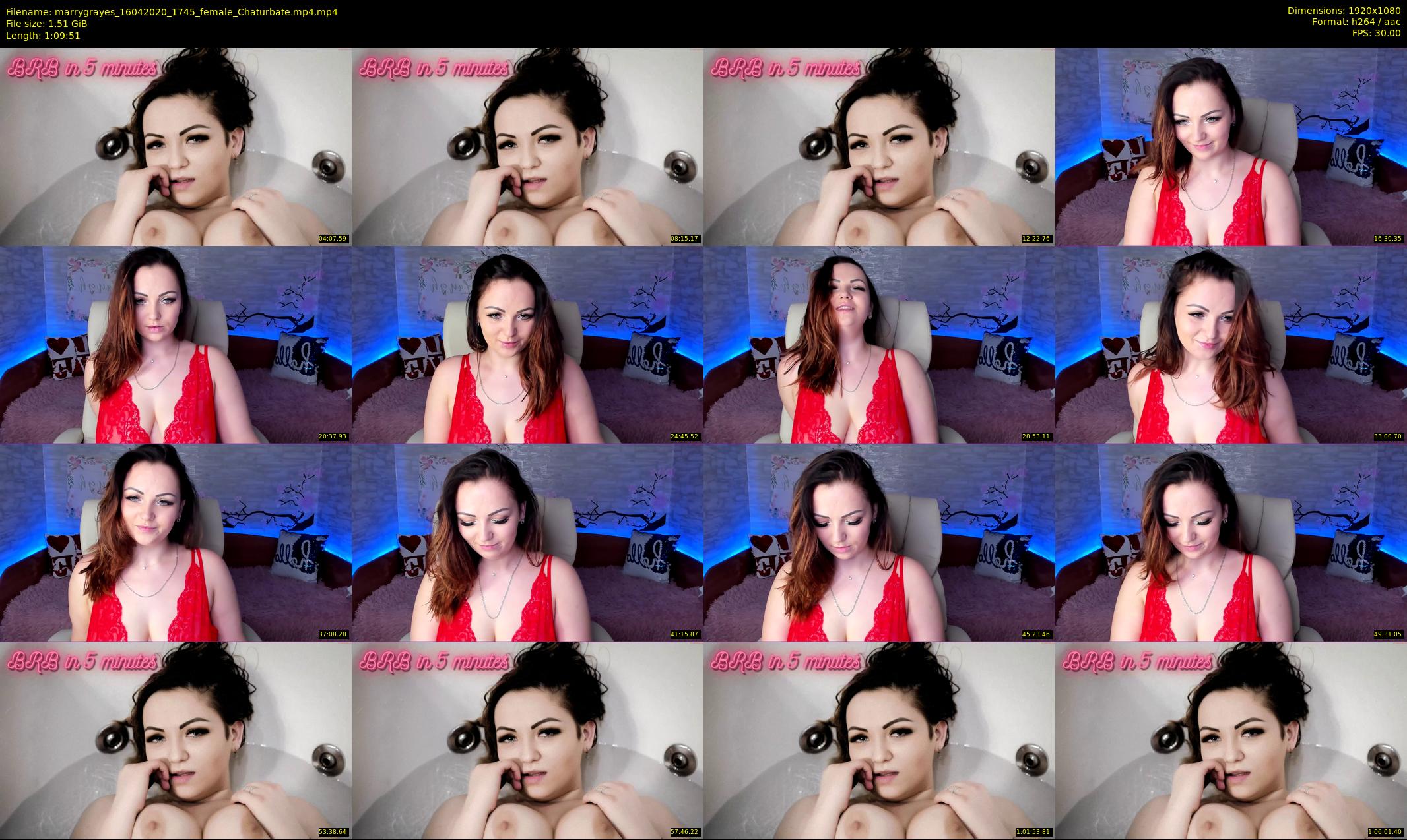 marrygrayes — 70 minute Chaturbate female cam show recording, 1080p, Apr 16, 2020