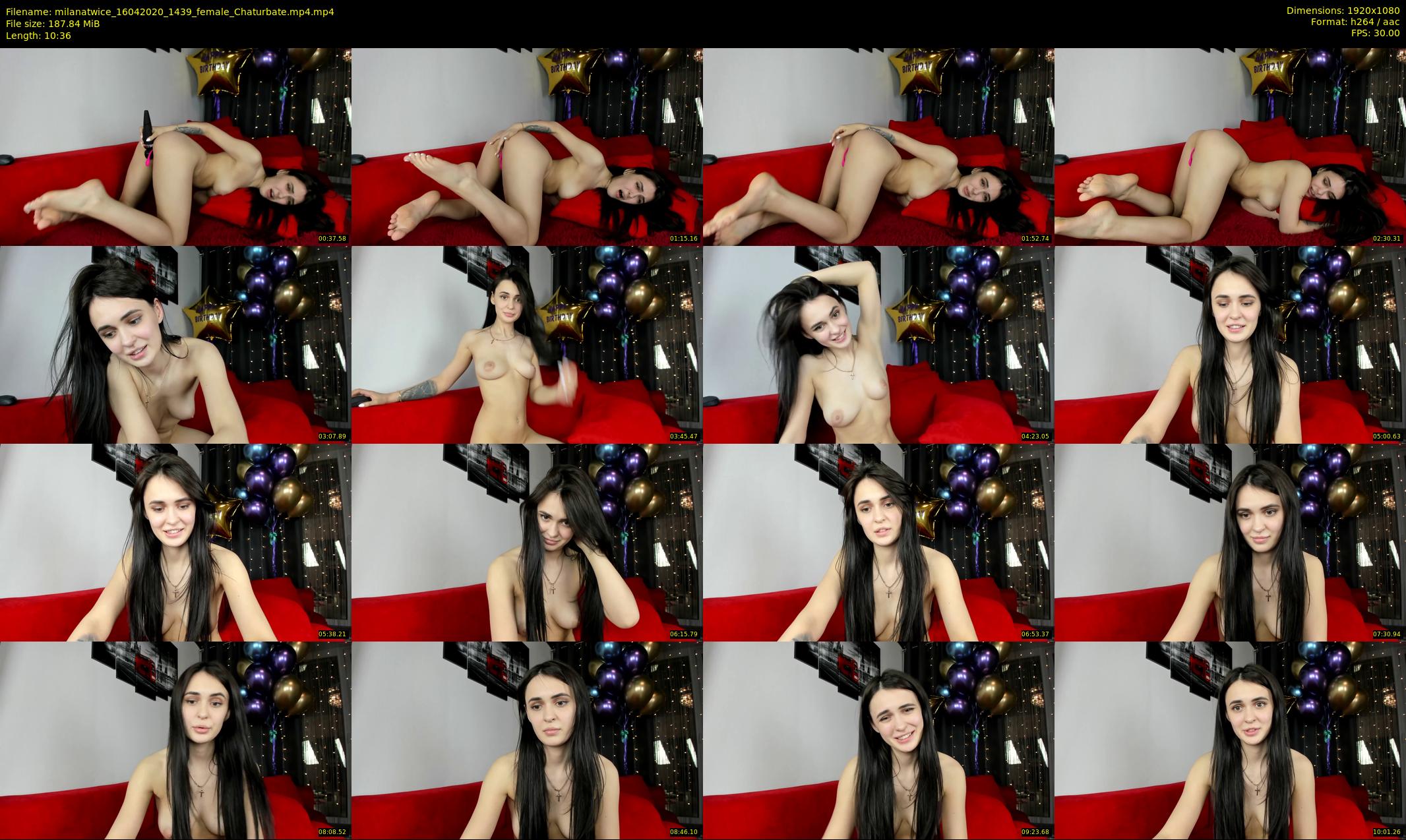 milanatwice — 11 minute Chaturbate female cam show recording, 1080p, Apr 16, 2020