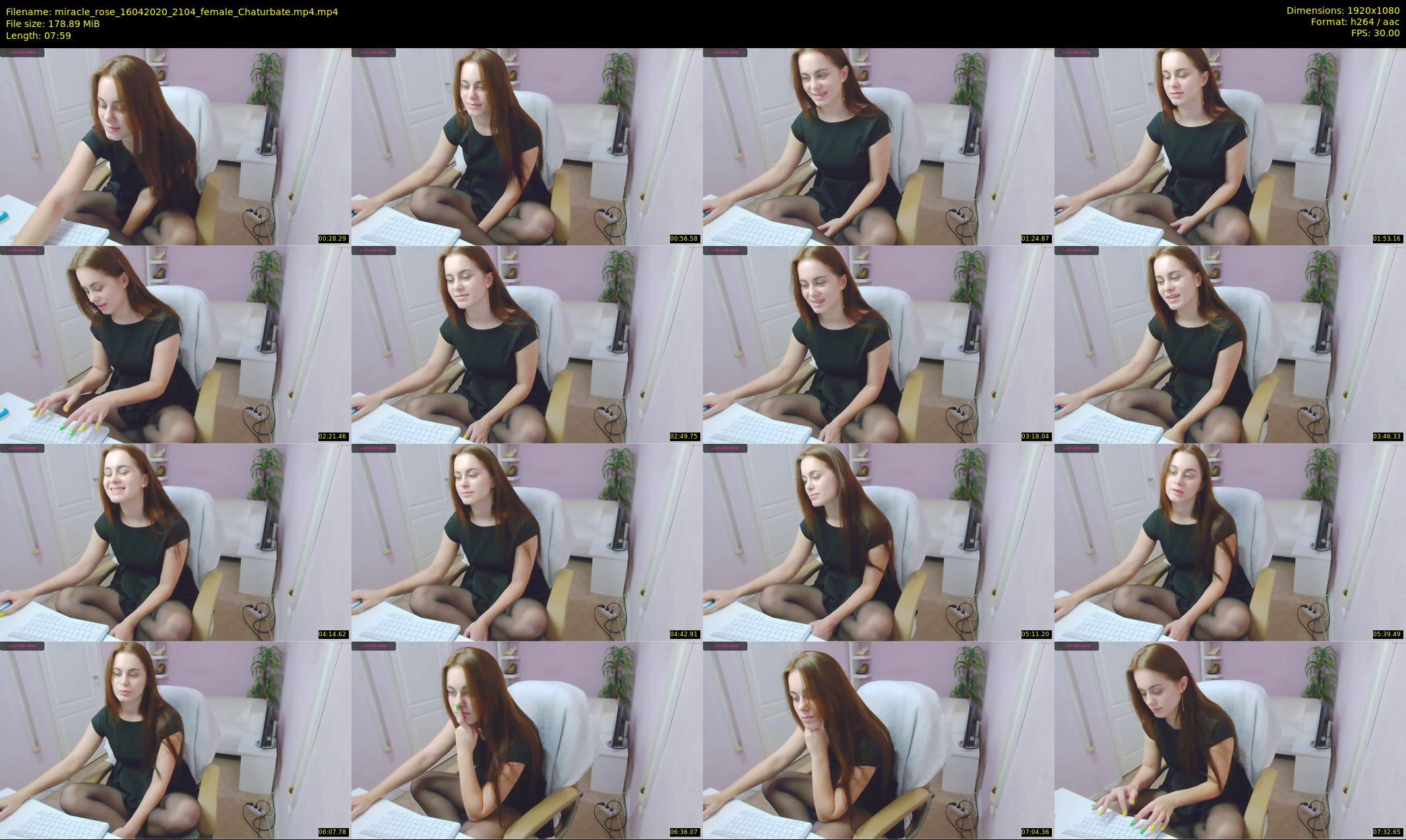 miracle_rose — 8 minute Chaturbate female cam show recording, 1080p, Apr 16, 2020