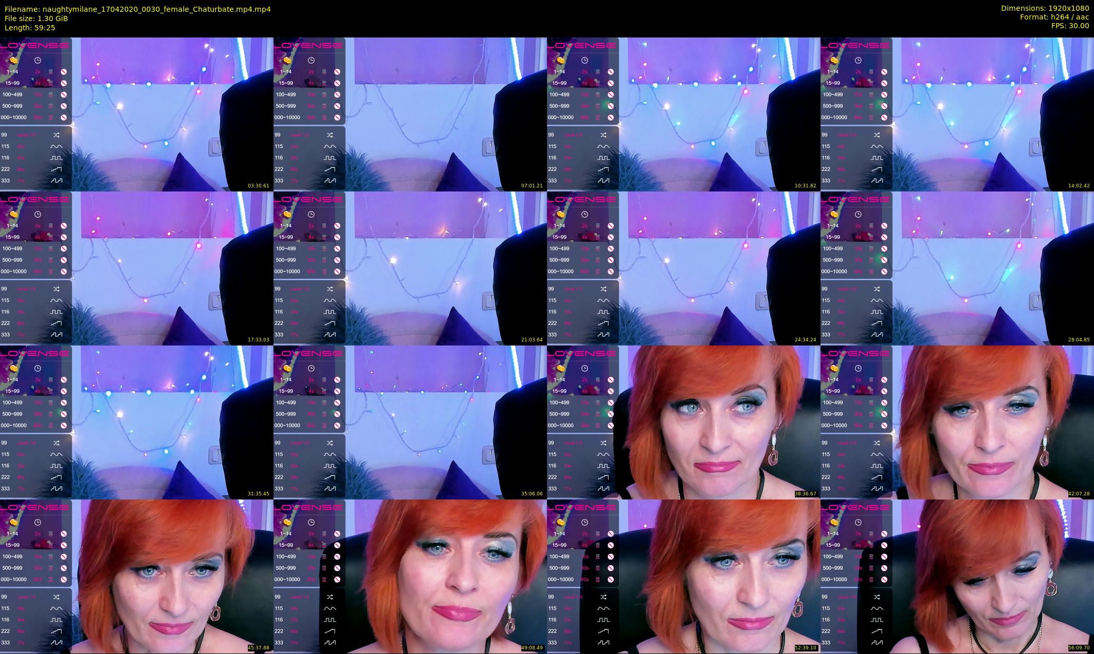 naughtymilane — 60 minute Chaturbate female cam show recording, 1080p, Apr 17, 2020