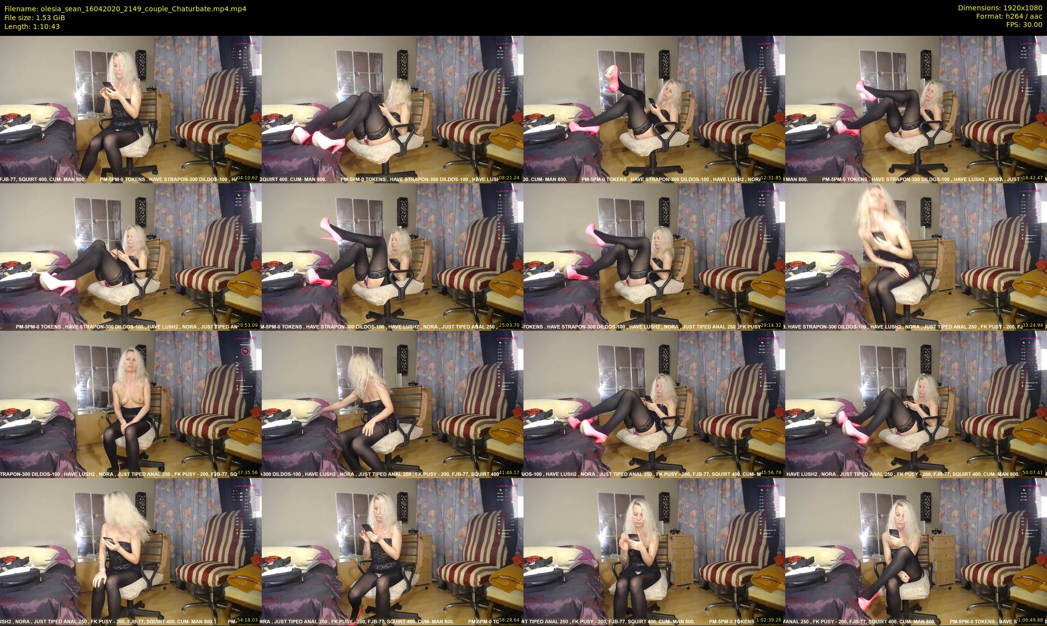 olesia_sean — 71 minute Chaturbate couple cam show recording, 1080p, Apr 16, 2020