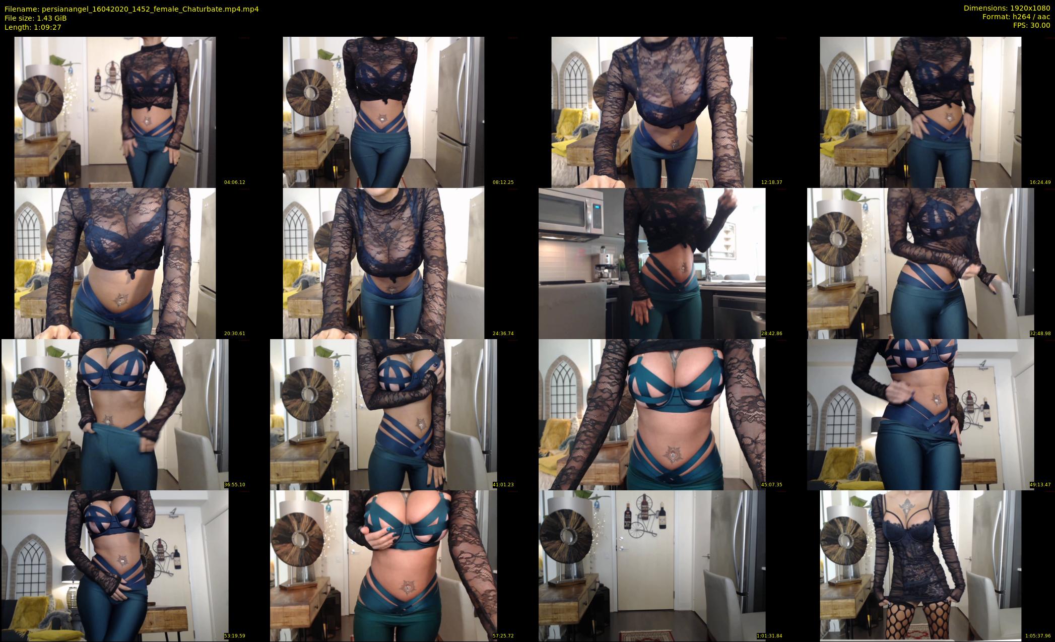 persianangel — 70 minute Chaturbate female cam show recording, 1080p, Apr 16, 2020