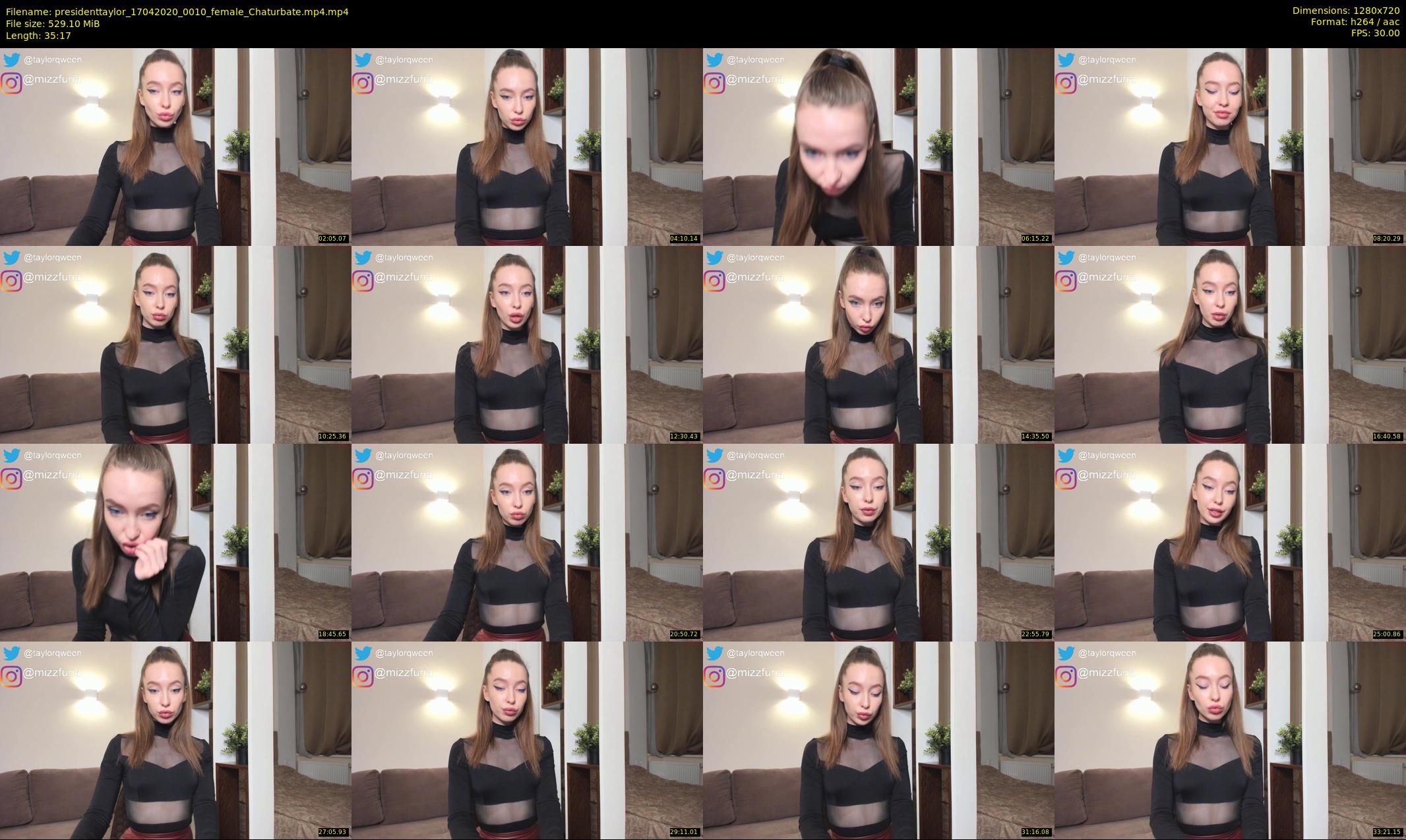 presidenttaylor — 36 minute Chaturbate female cam show recording, 720p, Apr 17, 2020