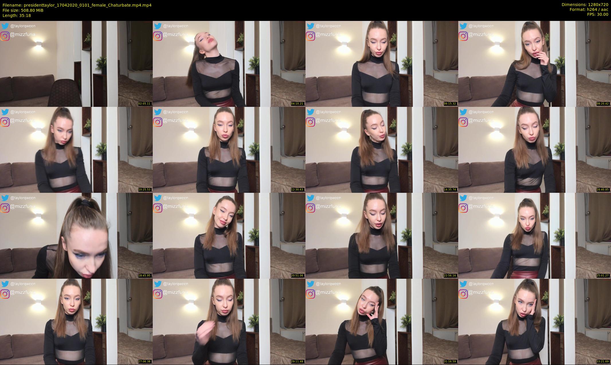presidenttaylor — 36 minute Chaturbate female cam show recording, 720p, Apr 17, 2020