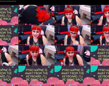 pyrowayne — 54 minute Chaturbate female cam show recording, 720p, Apr 17, 2020