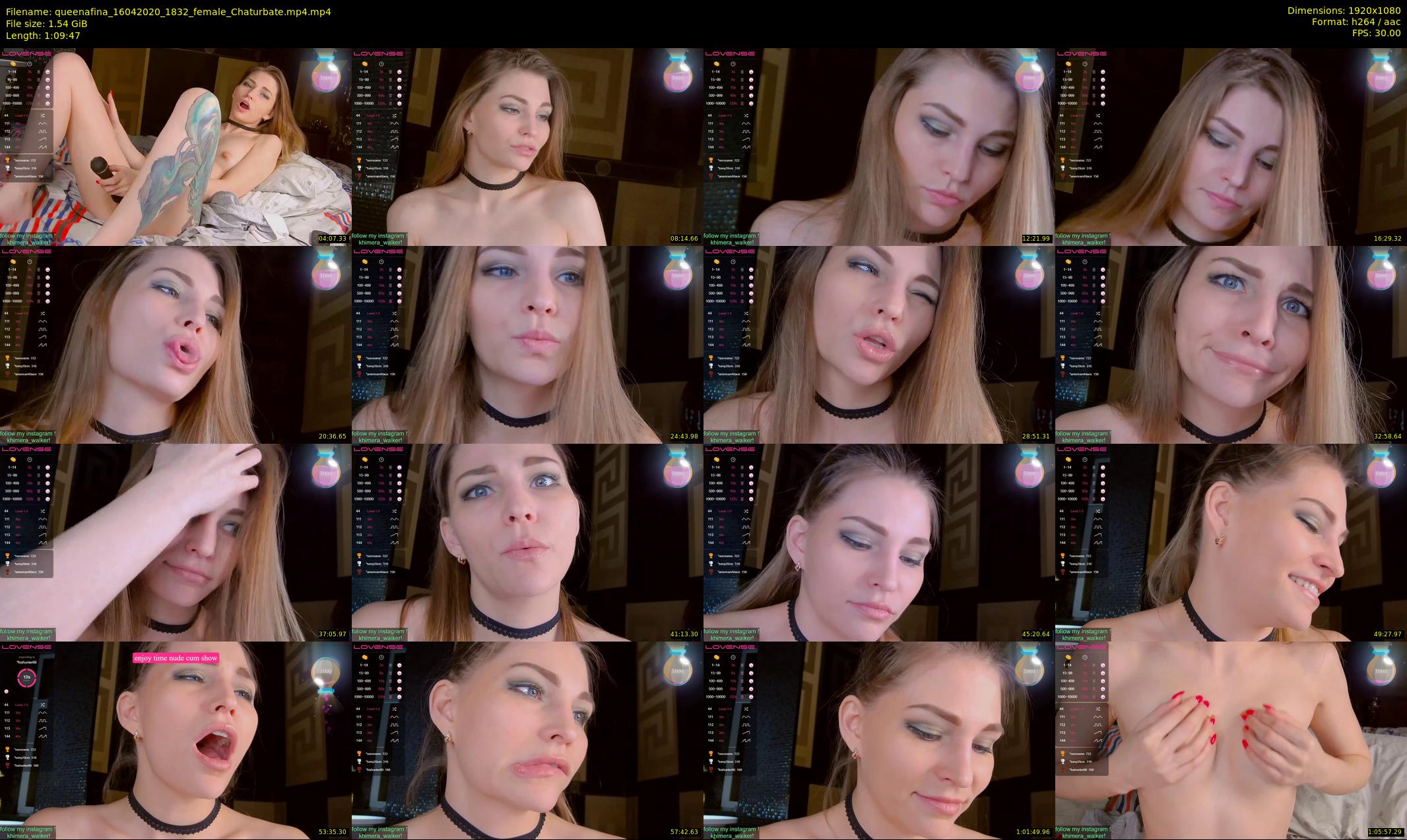 queenafina — 70 minute Chaturbate female cam show recording, 1080p, Apr 16, 2020