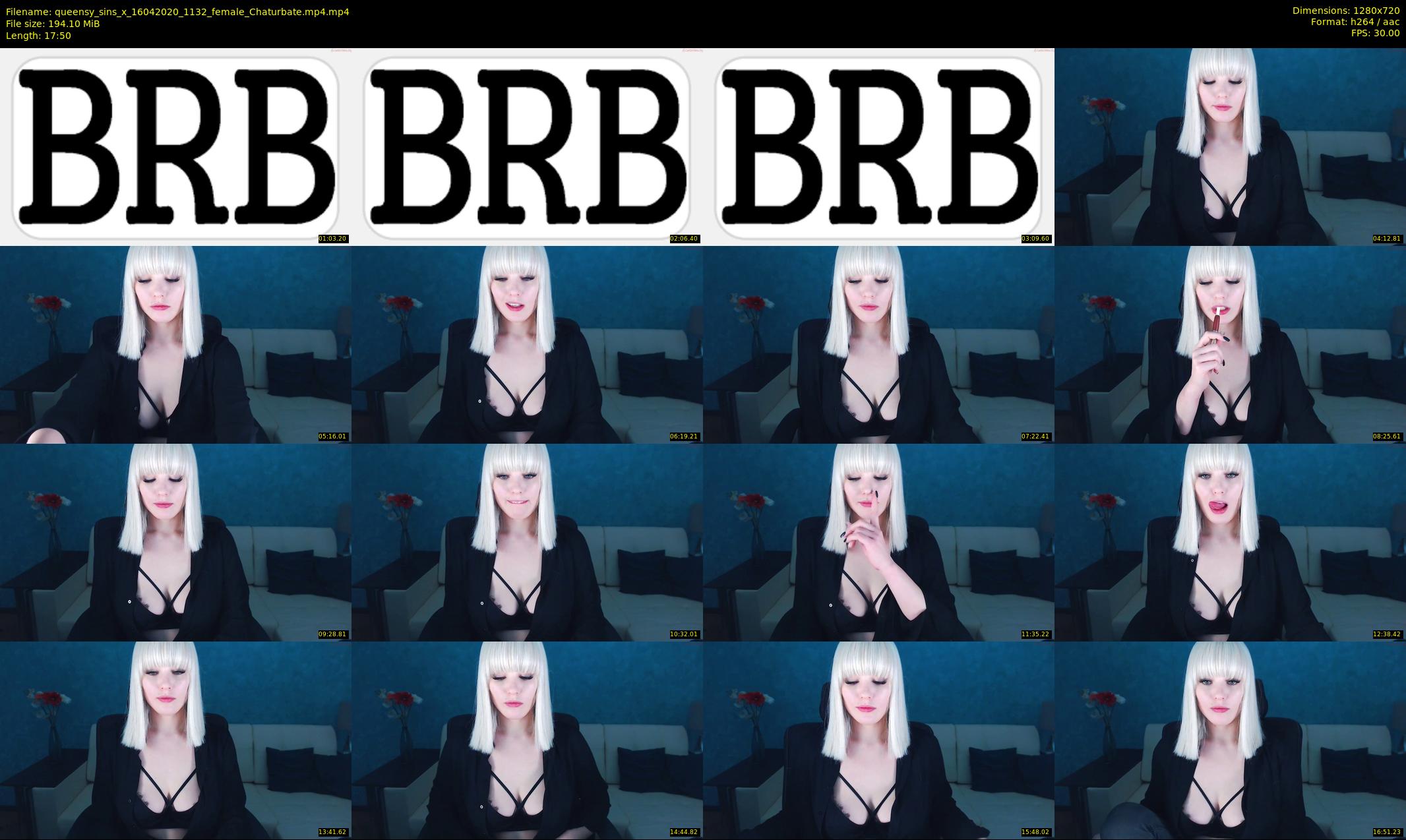 queensy_sins_x — 18 minute Chaturbate female cam show recording, 720p, Apr 16, 2020