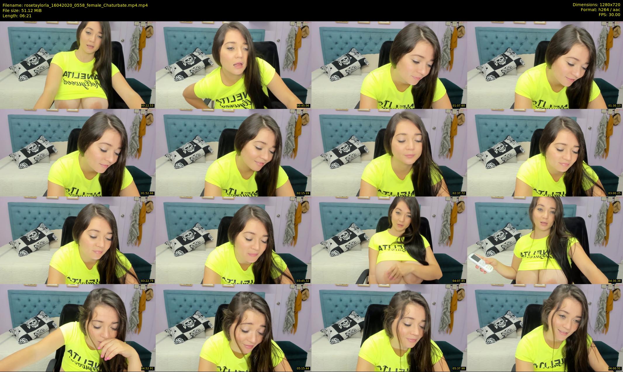 rosetaylorla — 7 minute Chaturbate female cam show recording, 720p, Apr 16, 2020