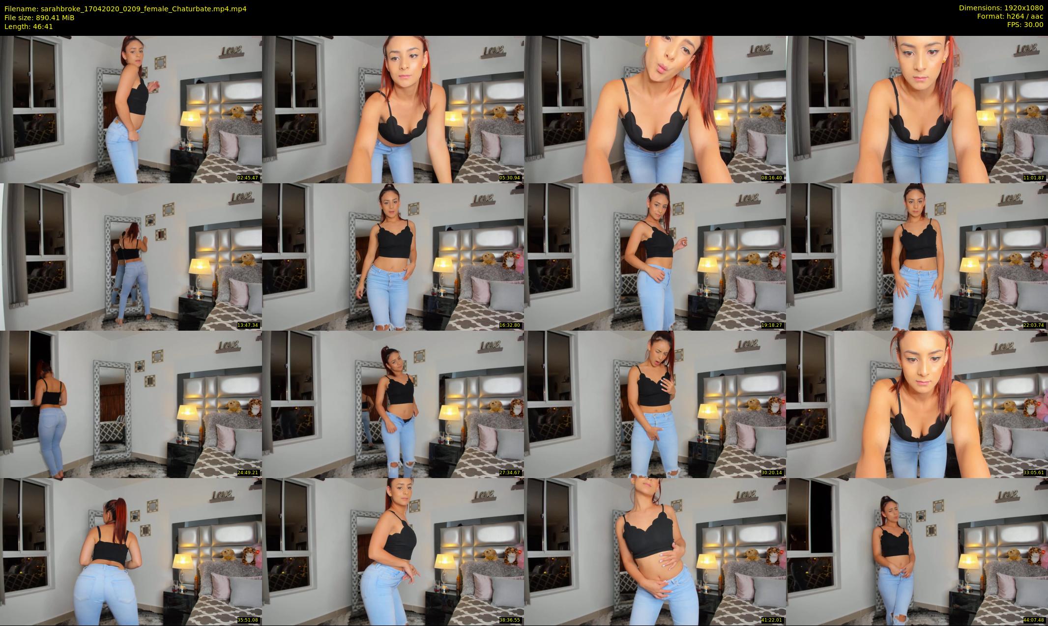 sarahbroke — 47 minute Chaturbate female cam show recording, 1080p, Apr 17, 2020