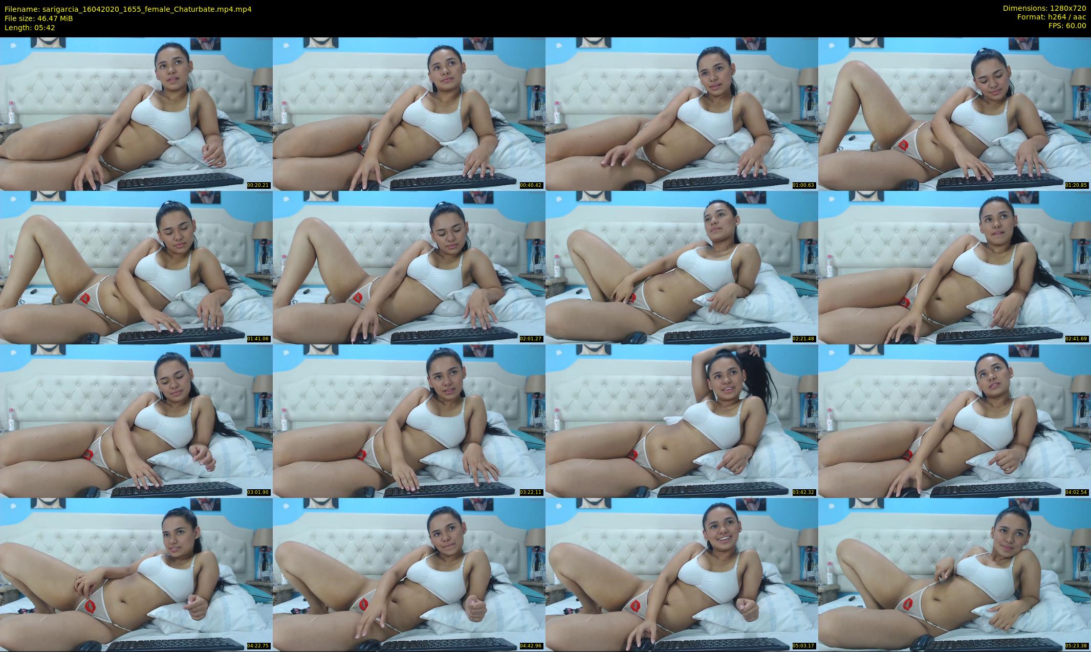sarigarcia — 6 minute Chaturbate female cam show recording, 720p, Apr 16, 2020