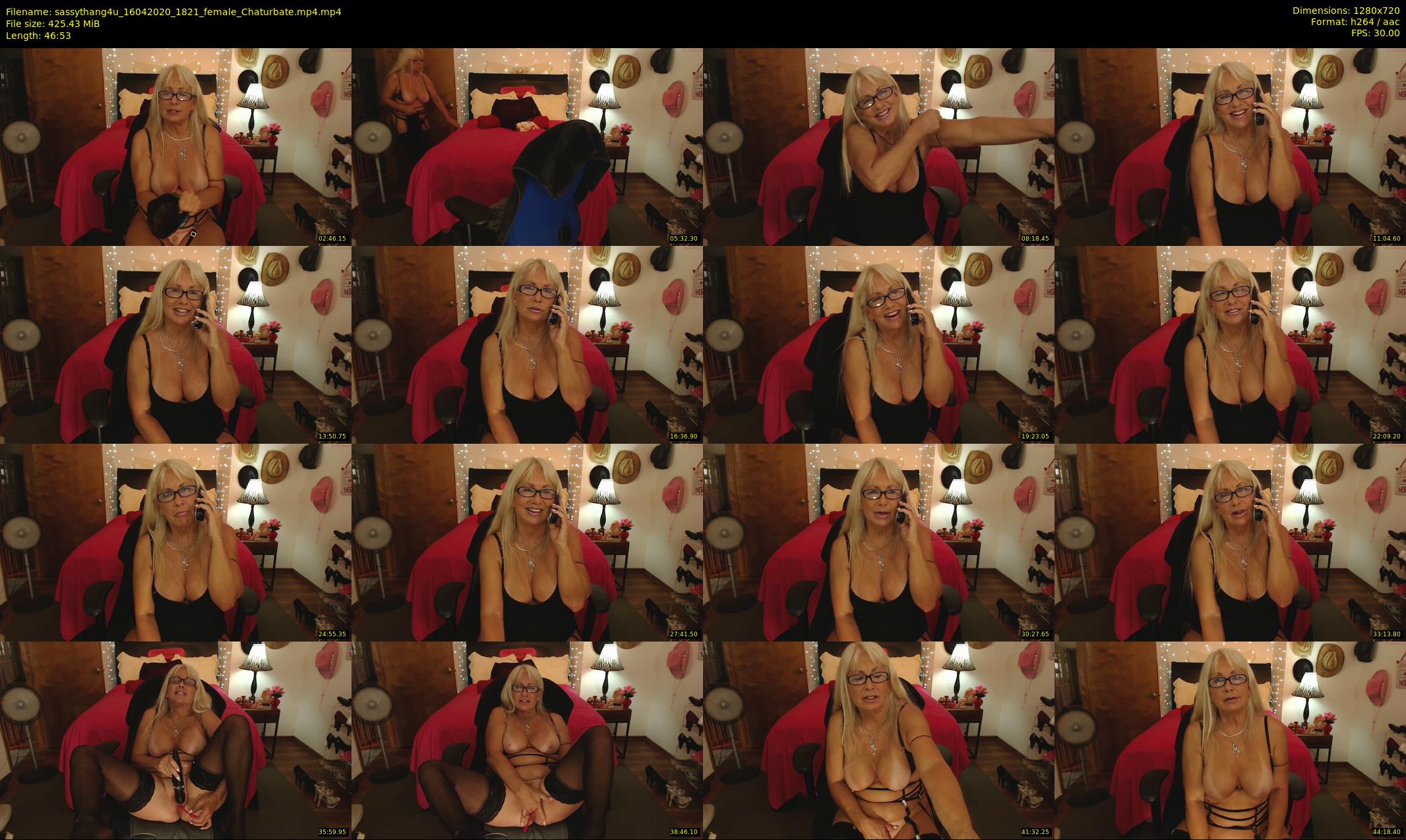 sassythang4u — 47 minute Chaturbate female cam show recording, 720p, Apr 16, 2020