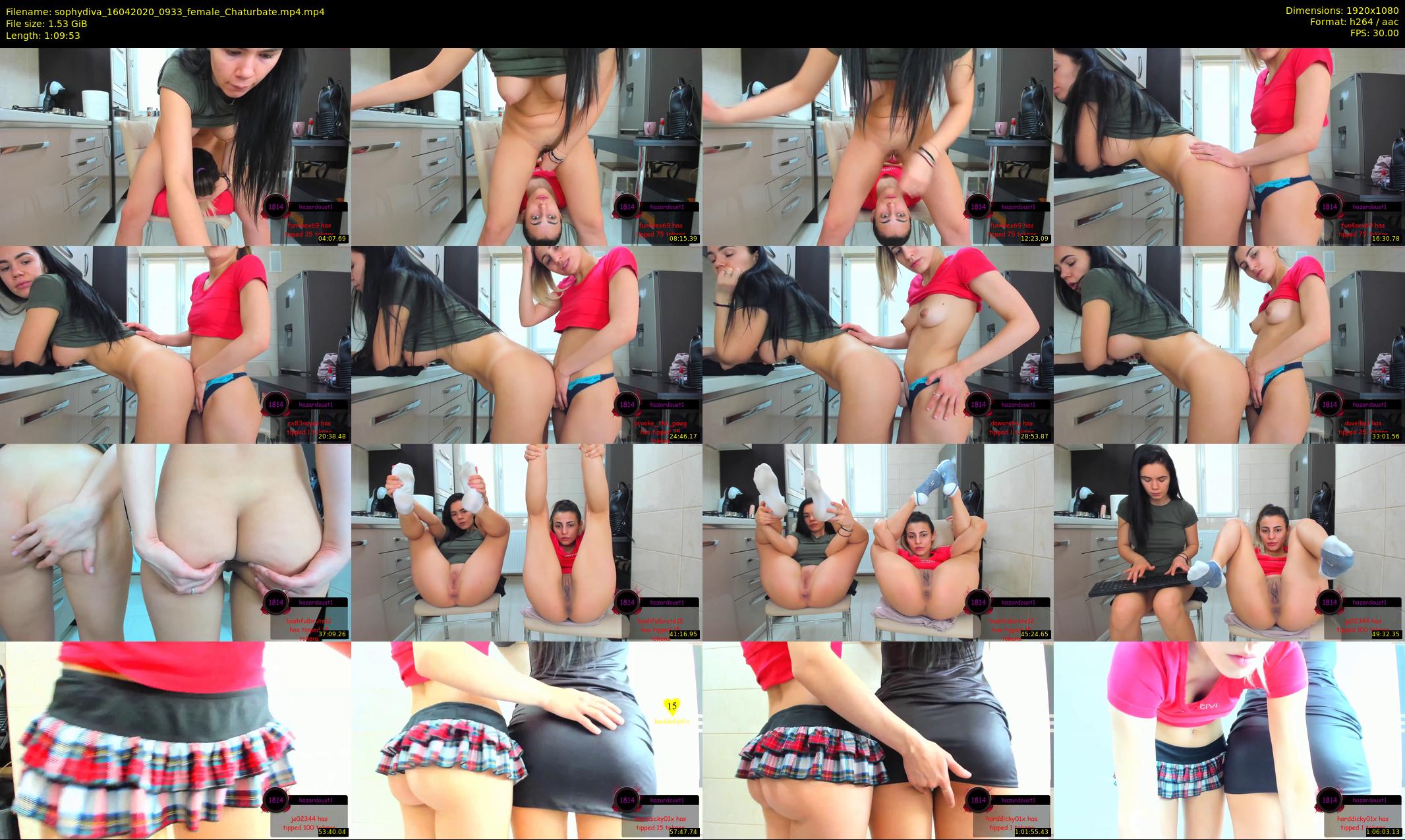 sophydiva — 70 minute Chaturbate female cam show recording, 1080p, Apr 16, 2020
