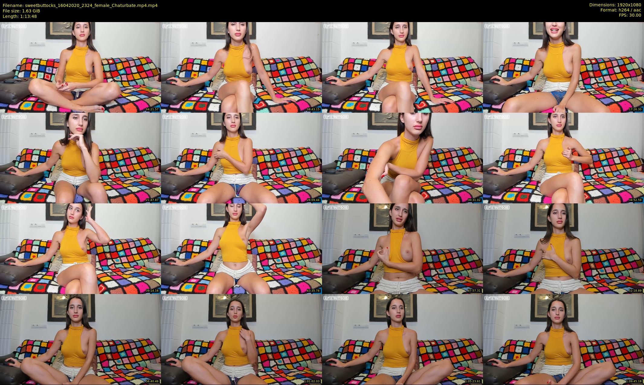 sweetbuttocks — 74 minute Chaturbate female cam show recording, 1080p, Apr 16, 2020