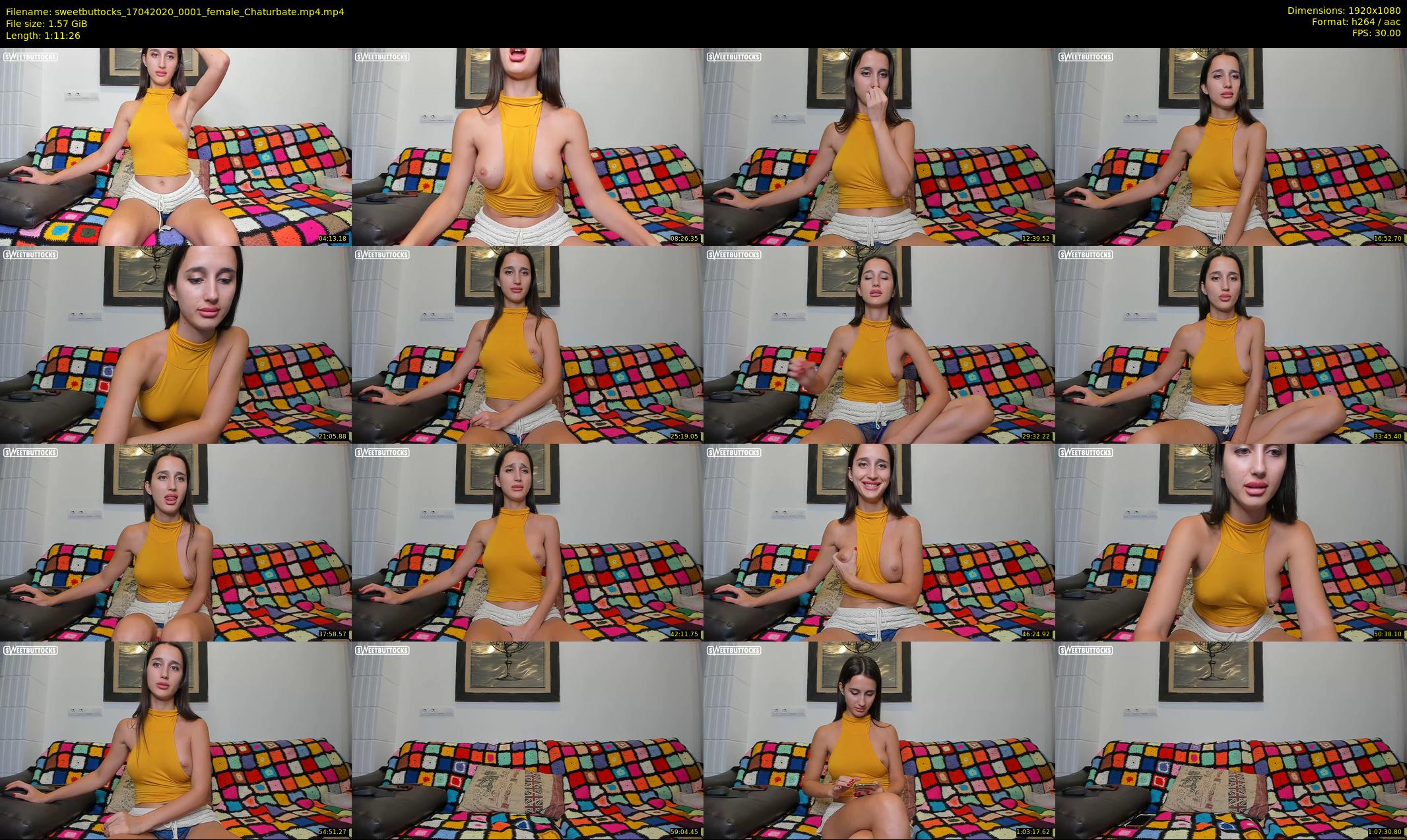 sweetbuttocks — 72 minute Chaturbate female cam show recording, 1080p, Apr 17, 2020